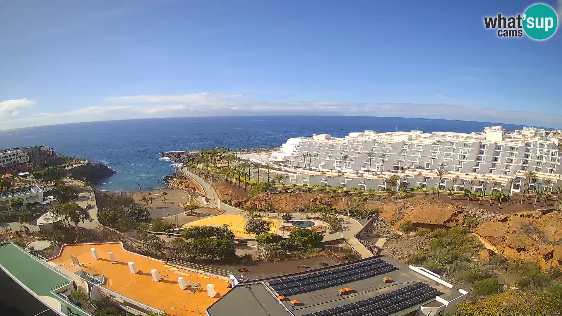 Spletna kamera v živo Las Galgas plaža – Playa Paraiso – otok La Gomera – Costa Adeje – Tenerife