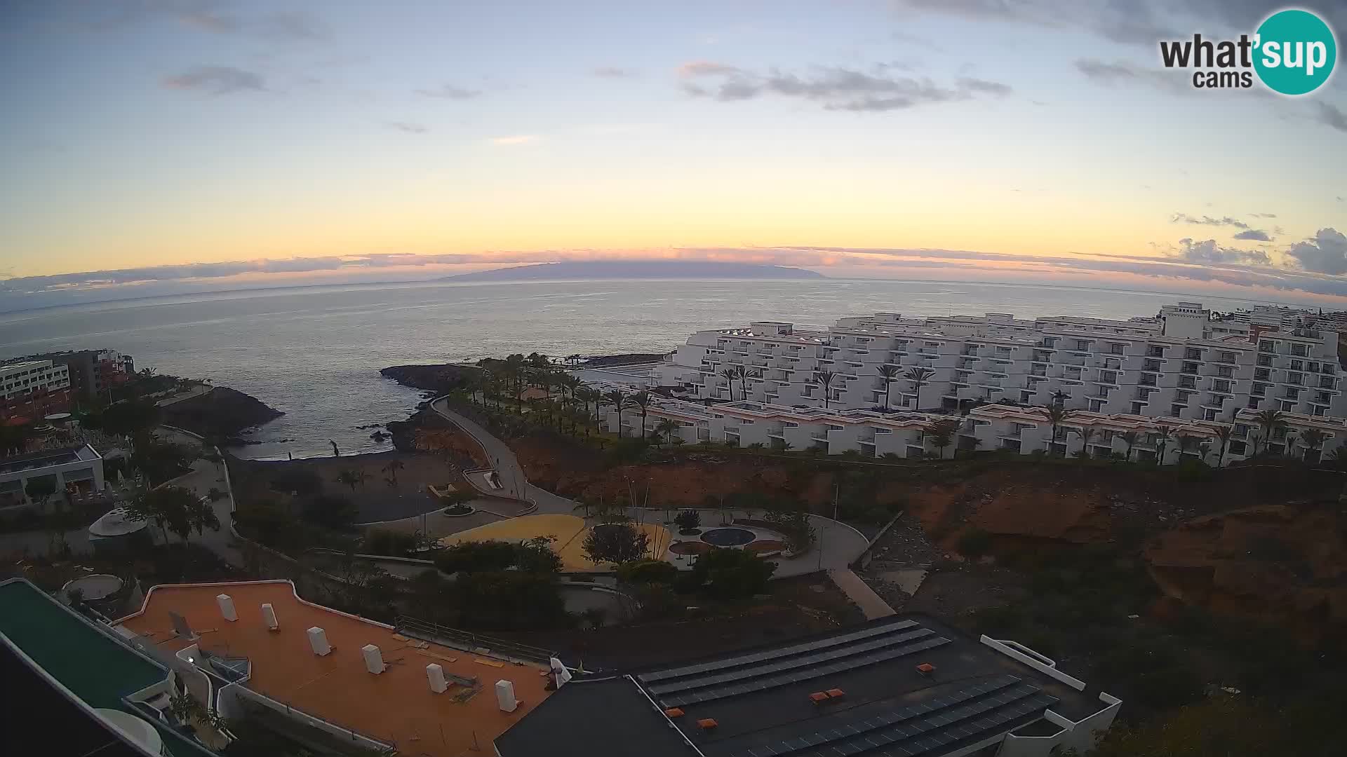 Live webcam Playa de Las Galgas – Playa Paraiso – La Gomera island – Adeje – Tenerife