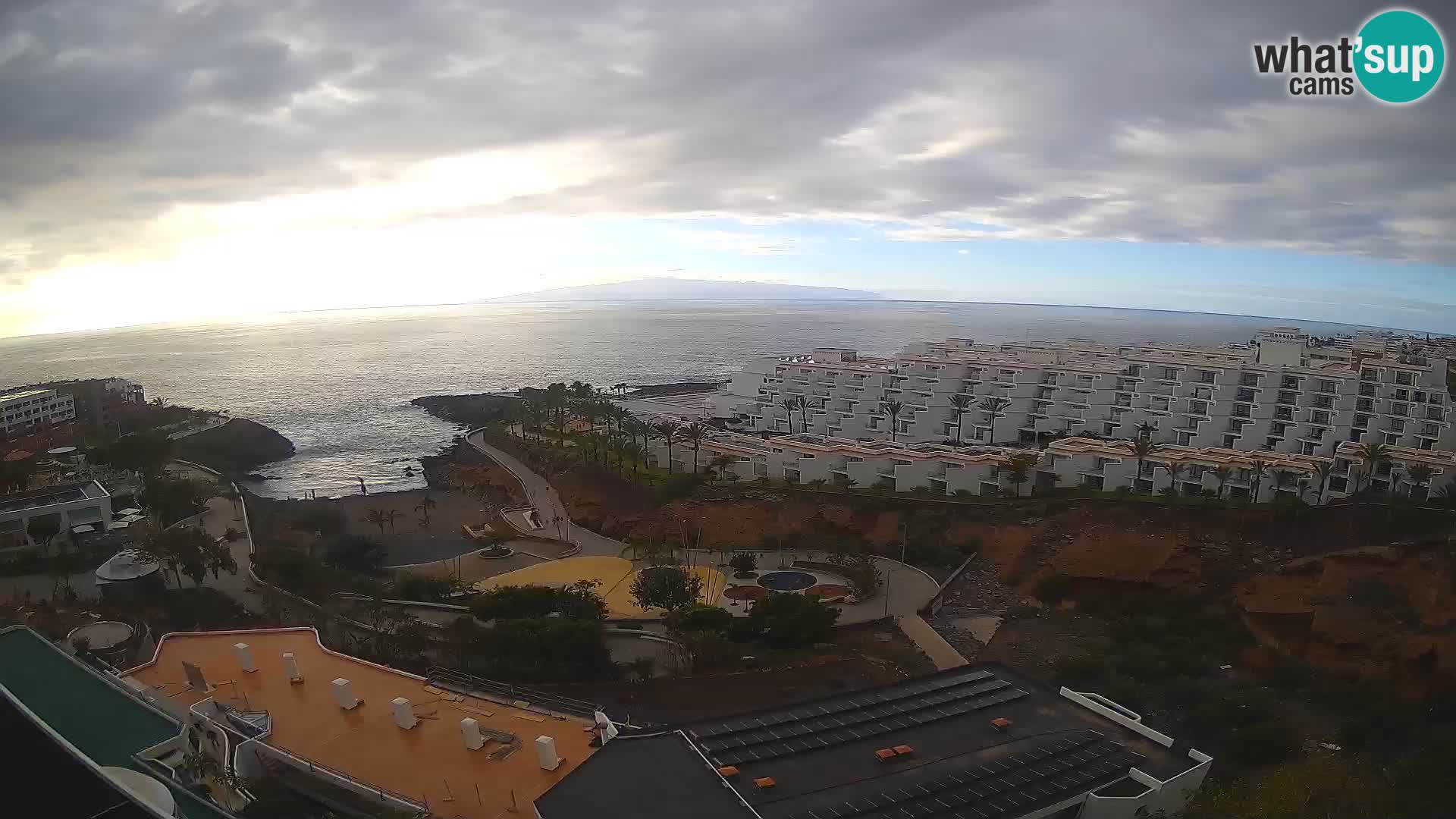 Live webcam Playa de Las Galgas – Playa Paraiso – La Gomera island – Adeje – Tenerife