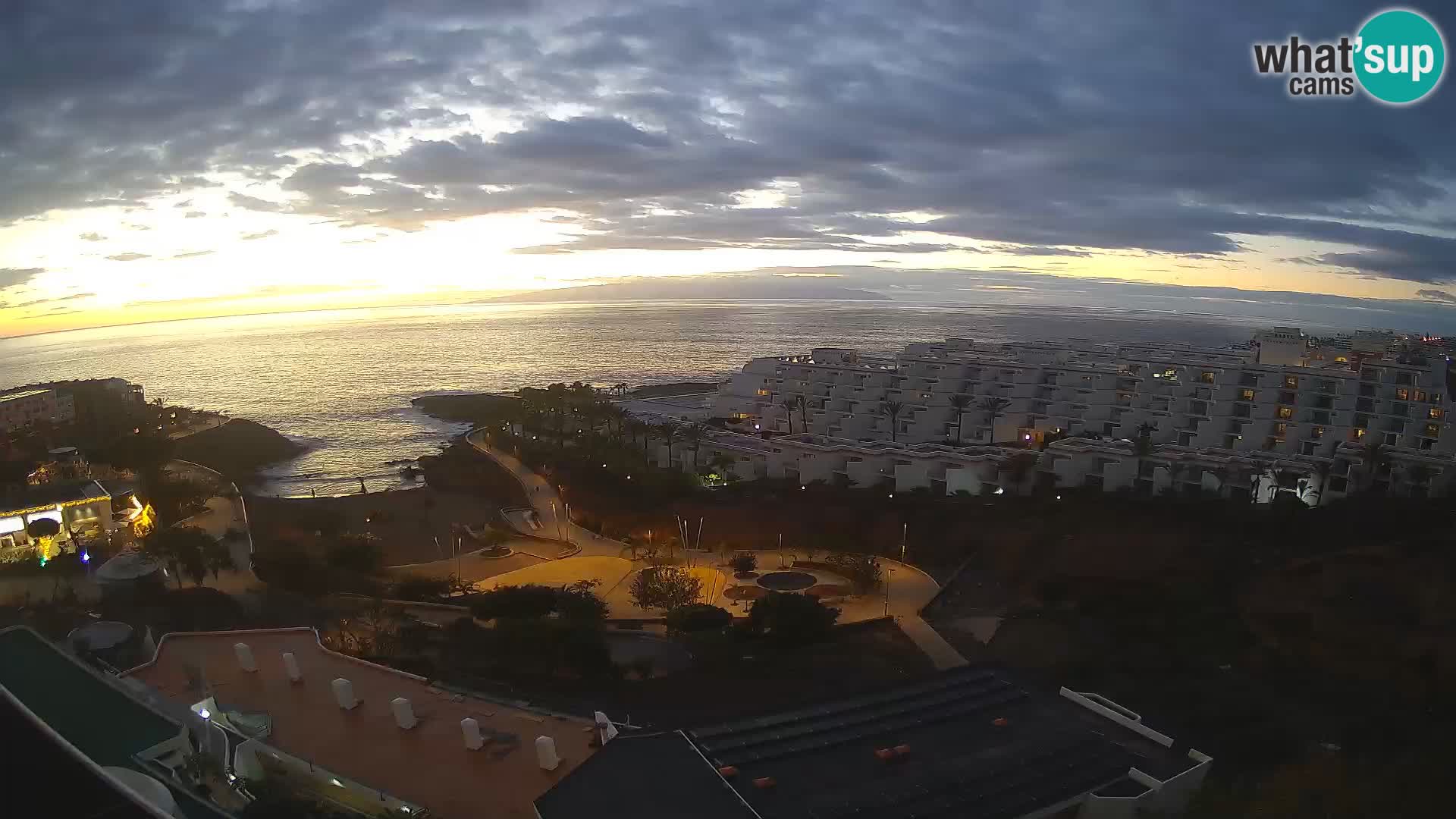 Live webcam Playa de Las Galgas – Playa Paraiso – La Gomera island – Adeje – Tenerife