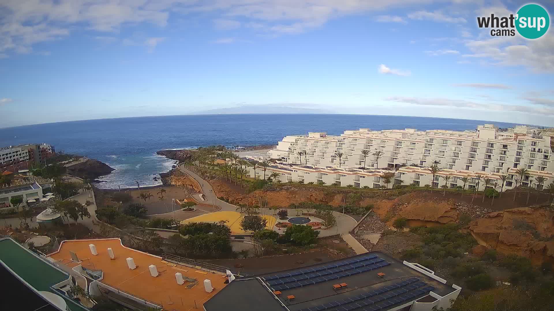 Spletna kamera v živo Las Galgas plaža – Playa Paraiso – otok La Gomera – Costa Adeje – Tenerife