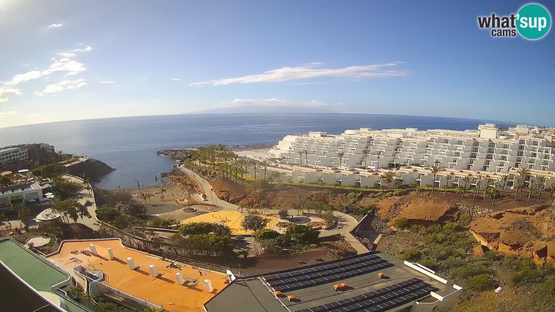 Spletna kamera v živo Las Galgas plaža – Playa Paraiso – otok La Gomera – Costa Adeje – Tenerife