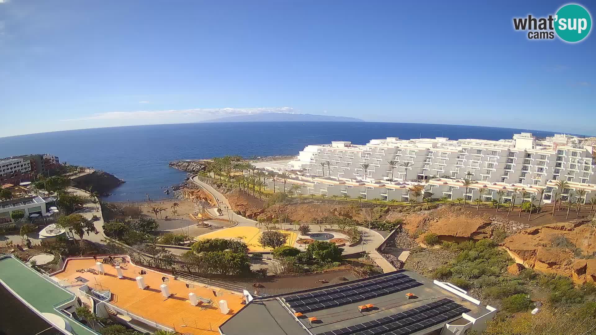 Webcam en vivo Playa de Las Galgas – Playa Paraíso – Isla de La Gomera – Costa Adeje – Tenerife