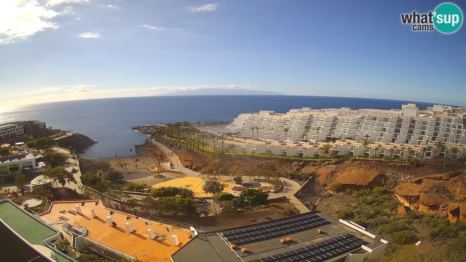 Webcam en vivo Playa de Las Galgas – Playa Paraíso – Isla de La Gomera – Costa Adeje – Tenerife
