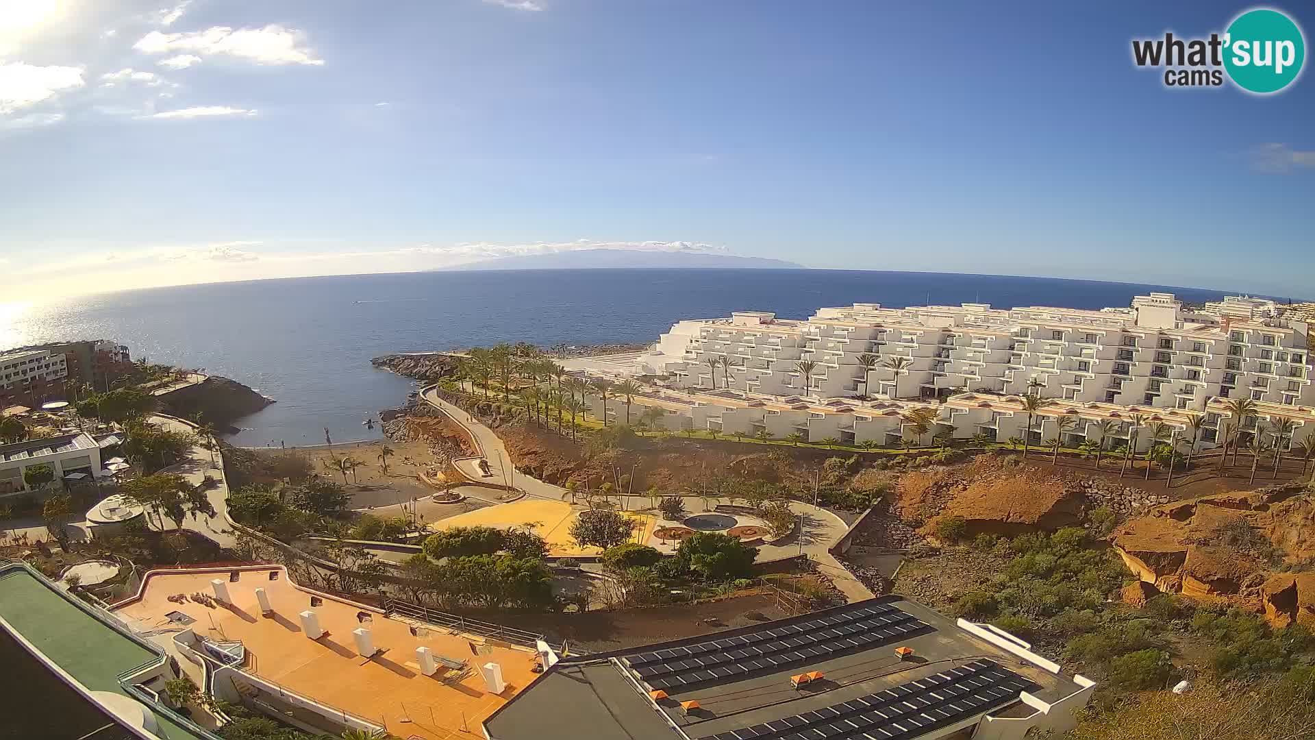 Web kamera uživo Playa de Las Galgas – Playa Paraiso – otok La Gomera – Costa Adeje – Tenerife