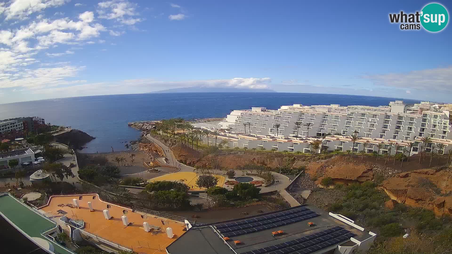 Spletna kamera v živo Las Galgas plaža – Playa Paraiso – otok La Gomera – Costa Adeje – Tenerife