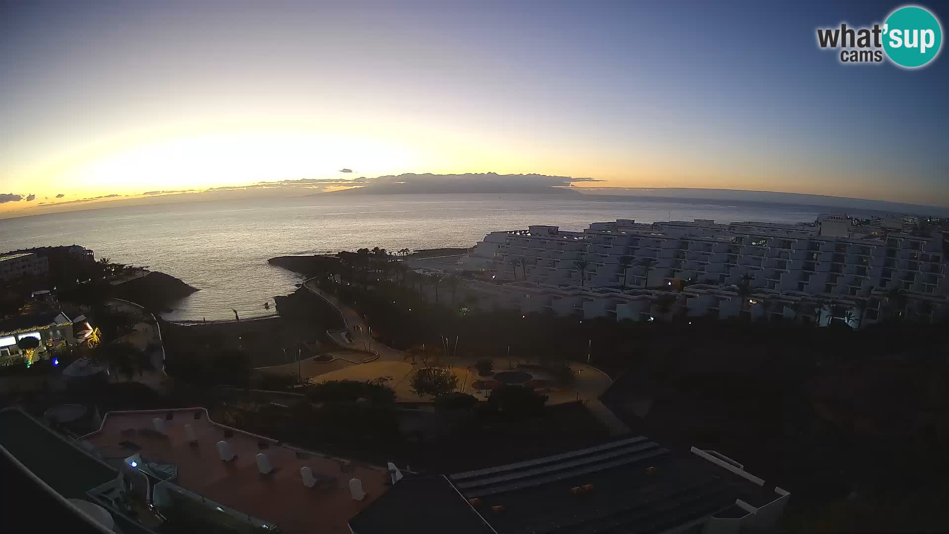 Spletna kamera v živo Las Galgas plaža – Playa Paraiso – otok La Gomera – Costa Adeje – Tenerife