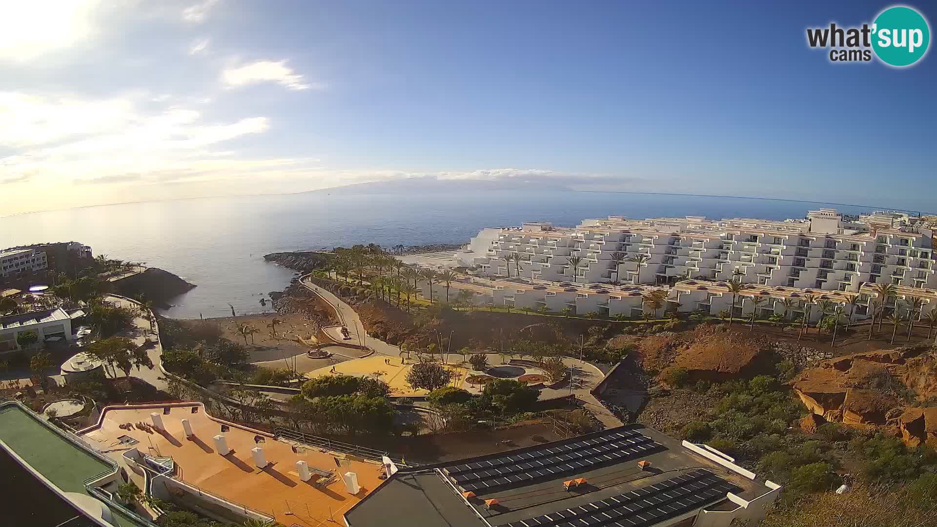 Live webcam Playa de Las Galgas – Playa Paraiso – La Gomera island – Adeje – Tenerife