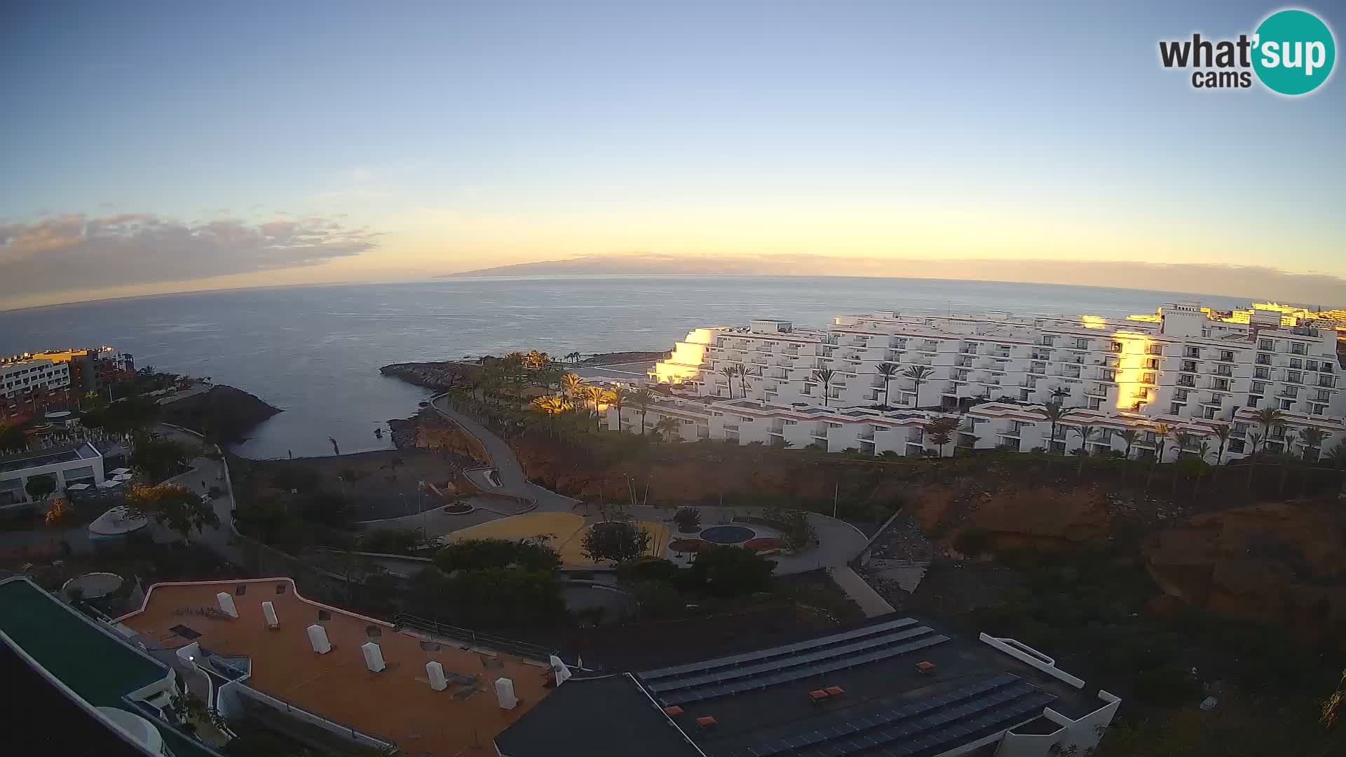 Spletna kamera v živo Las Galgas plaža – Playa Paraiso – otok La Gomera – Costa Adeje – Tenerife