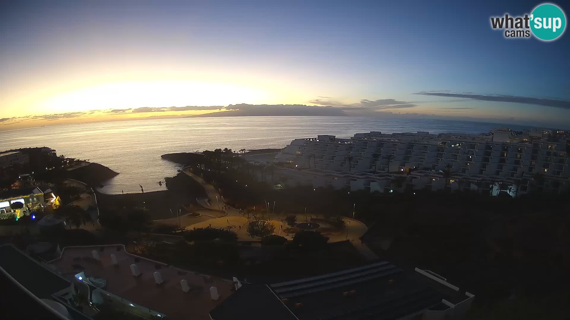 Spletna kamera v živo Las Galgas plaža – Playa Paraiso – otok La Gomera – Costa Adeje – Tenerife