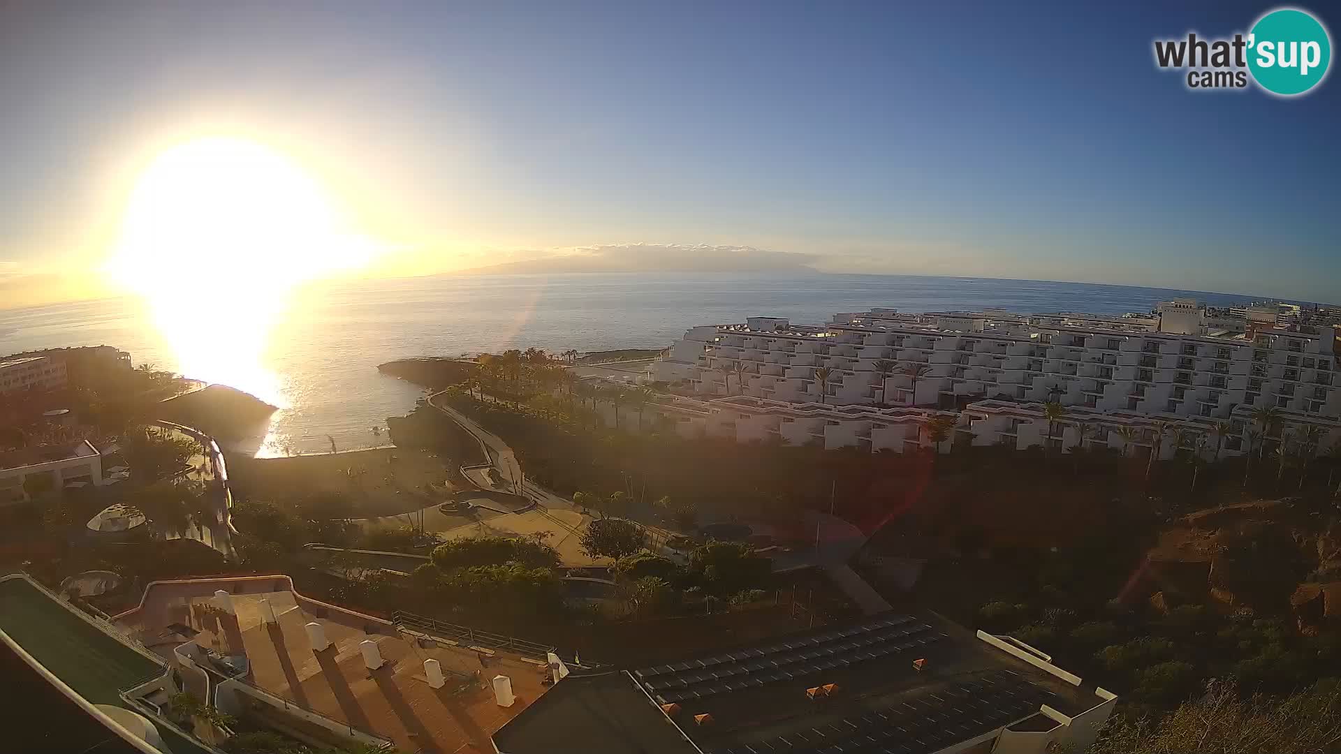 Live webcam Playa de Las Galgas – Playa Paraiso – La Gomera island – Adeje – Tenerife