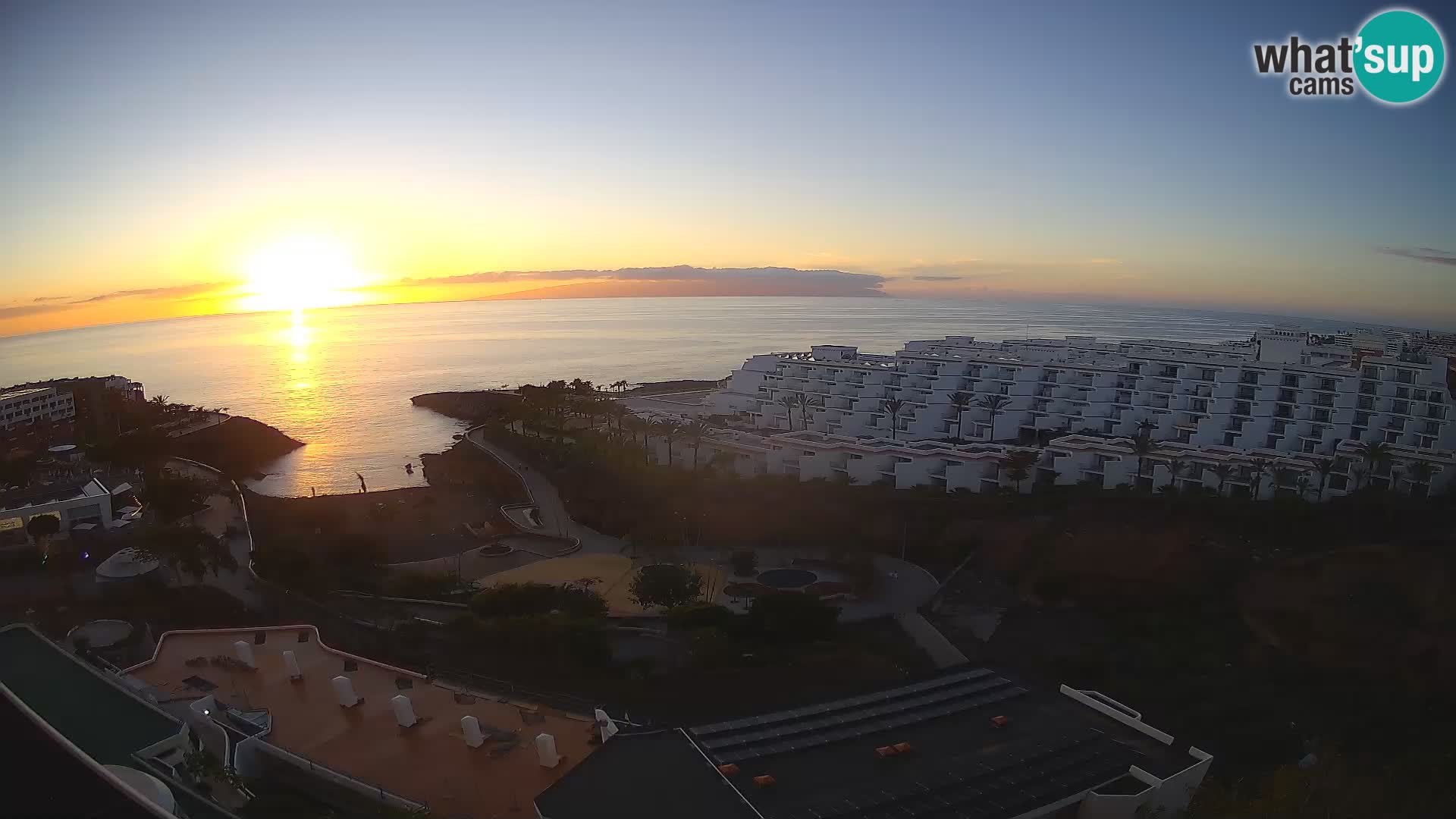 Live webcam Playa de Las Galgas – Playa Paraiso – La Gomera island – Adeje – Tenerife