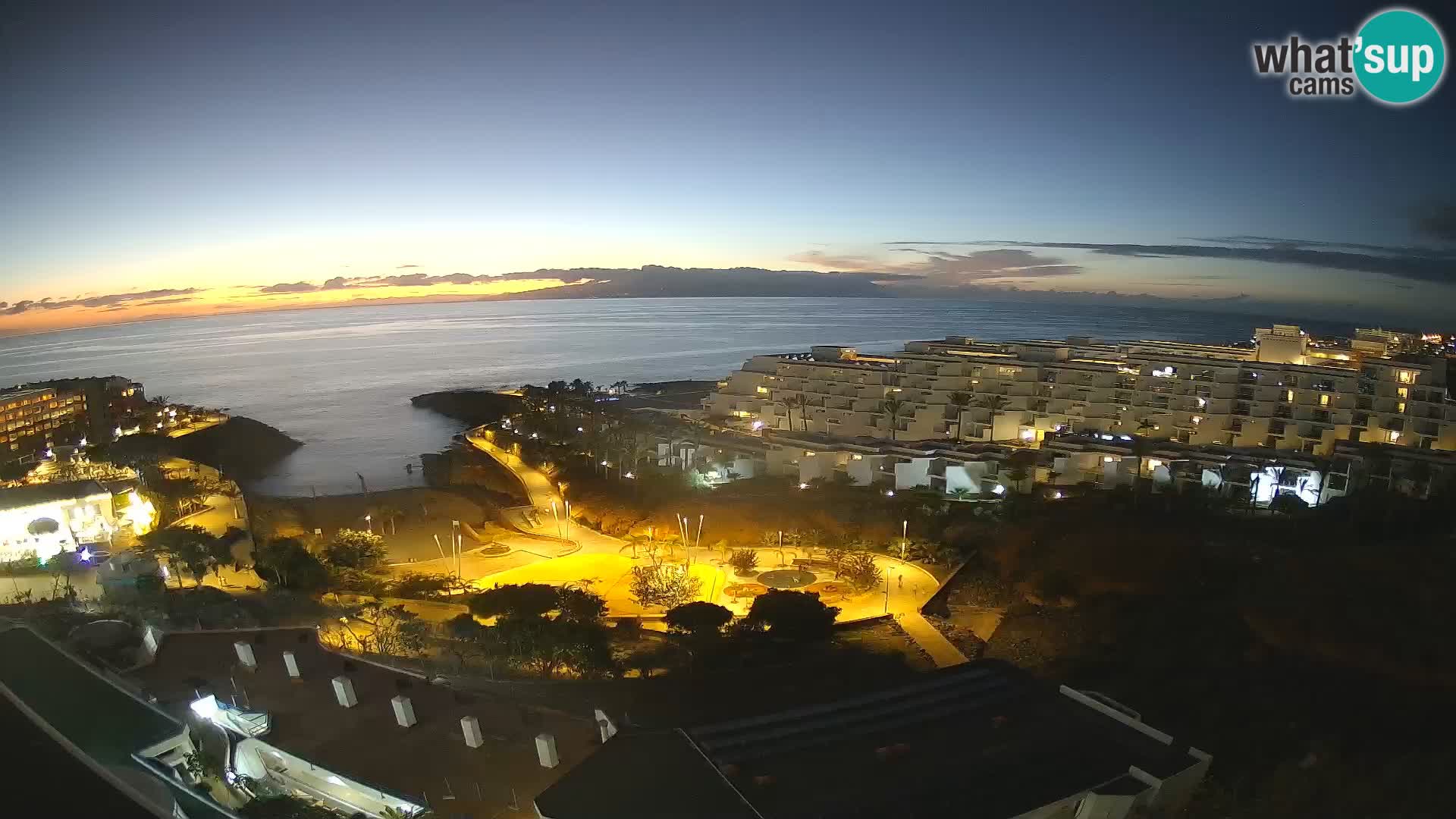 Spletna kamera v živo Las Galgas plaža – Playa Paraiso – otok La Gomera – Costa Adeje – Tenerife