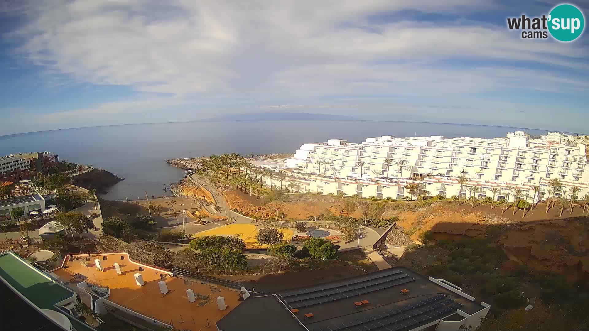 Spletna kamera v živo Las Galgas plaža – Playa Paraiso – otok La Gomera – Costa Adeje – Tenerife