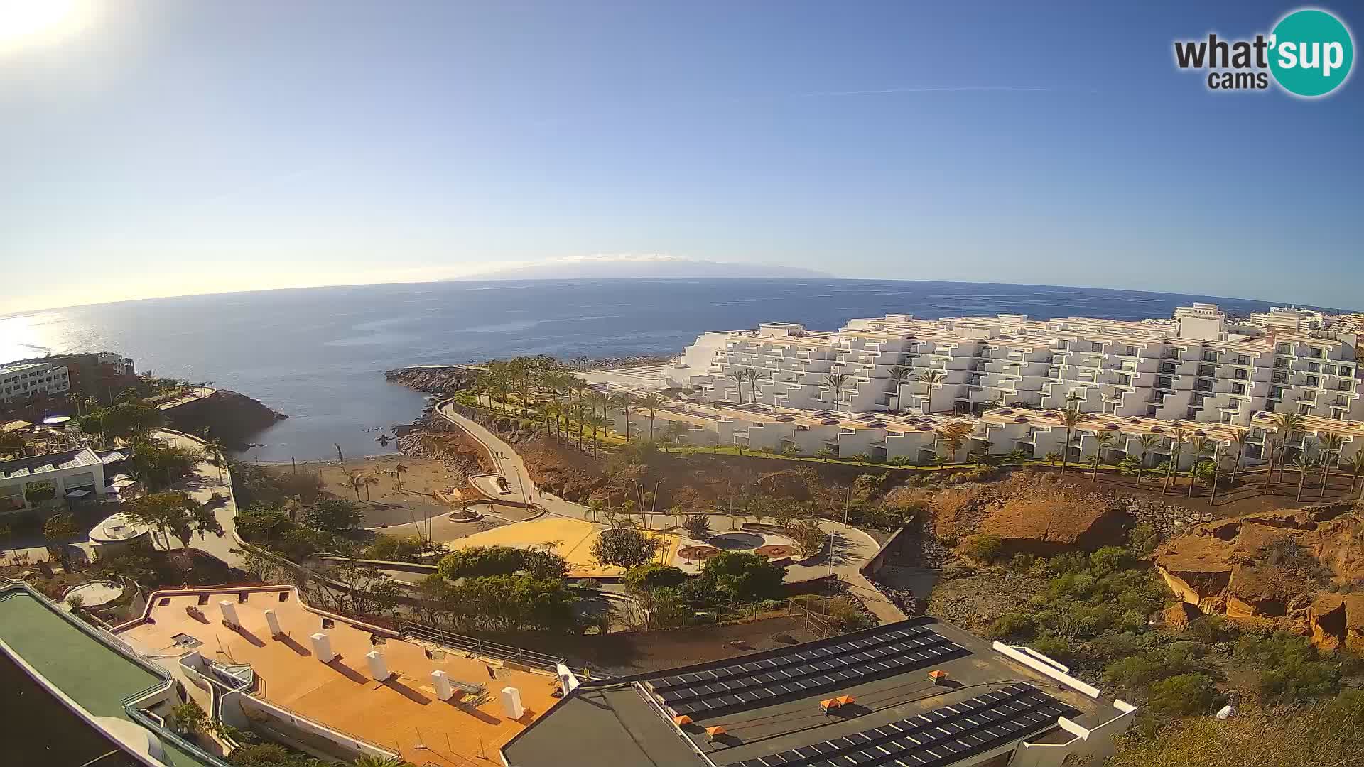Live webcam Playa de Las Galgas – Playa Paraiso – La Gomera island – Adeje – Tenerife