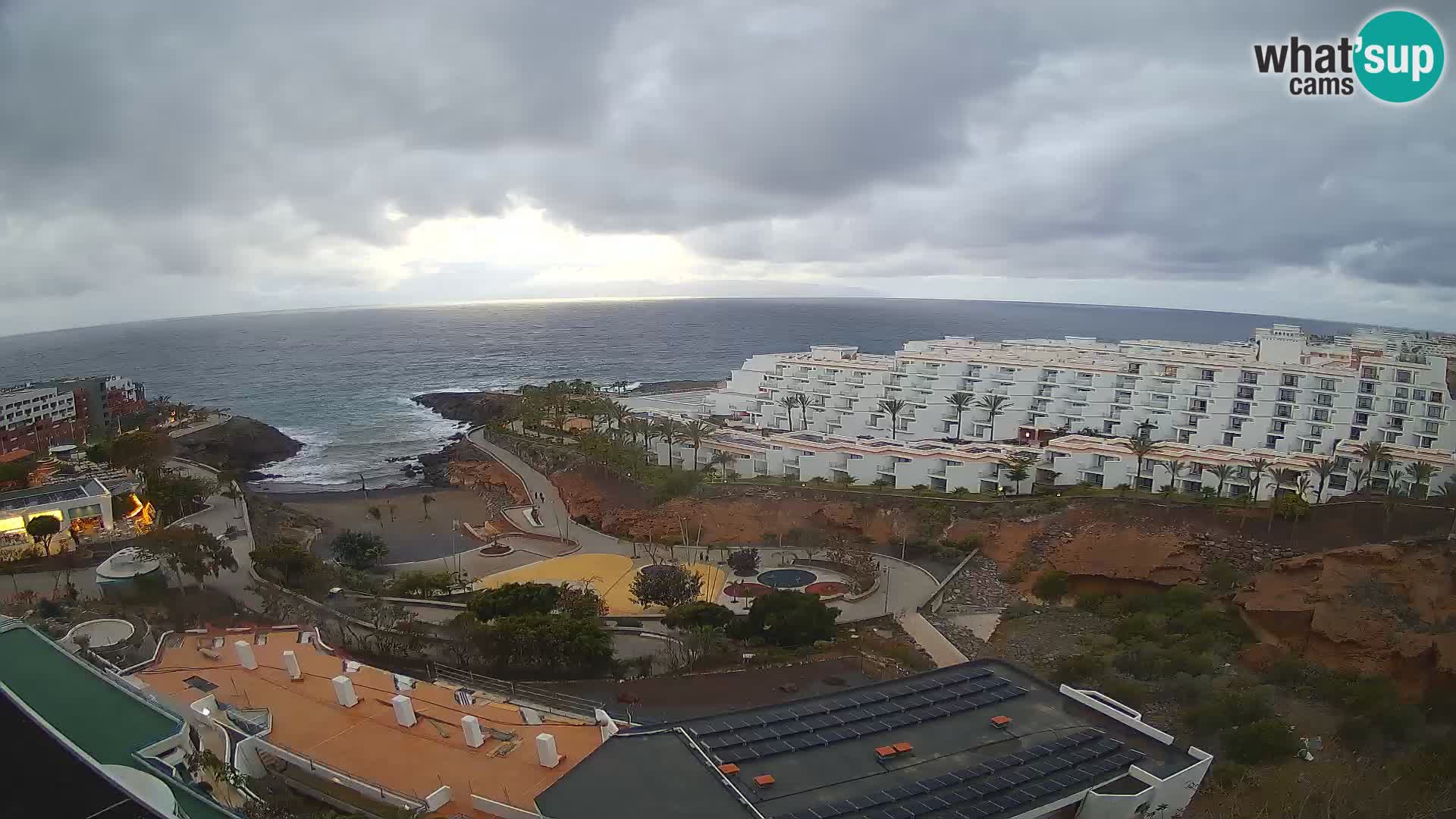 Live webcam Playa de Las Galgas – Playa Paraiso – La Gomera island – Adeje – Tenerife