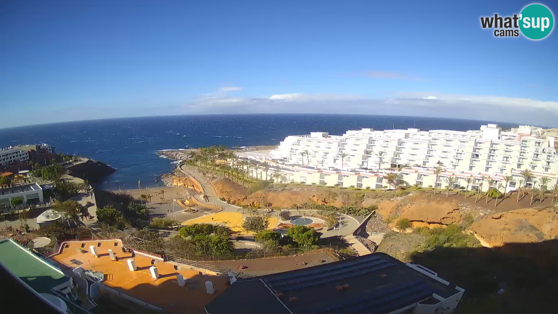 Live webcam Playa de Las Galgas – Playa Paraiso – La Gomera island – Adeje – Tenerife