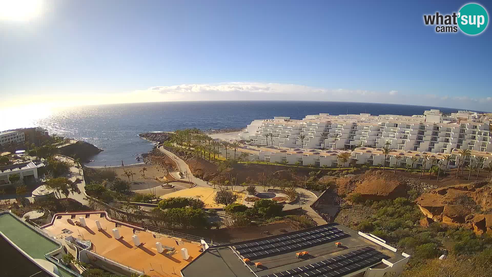 Spletna kamera v živo Las Galgas plaža – Playa Paraiso – otok La Gomera – Costa Adeje – Tenerife