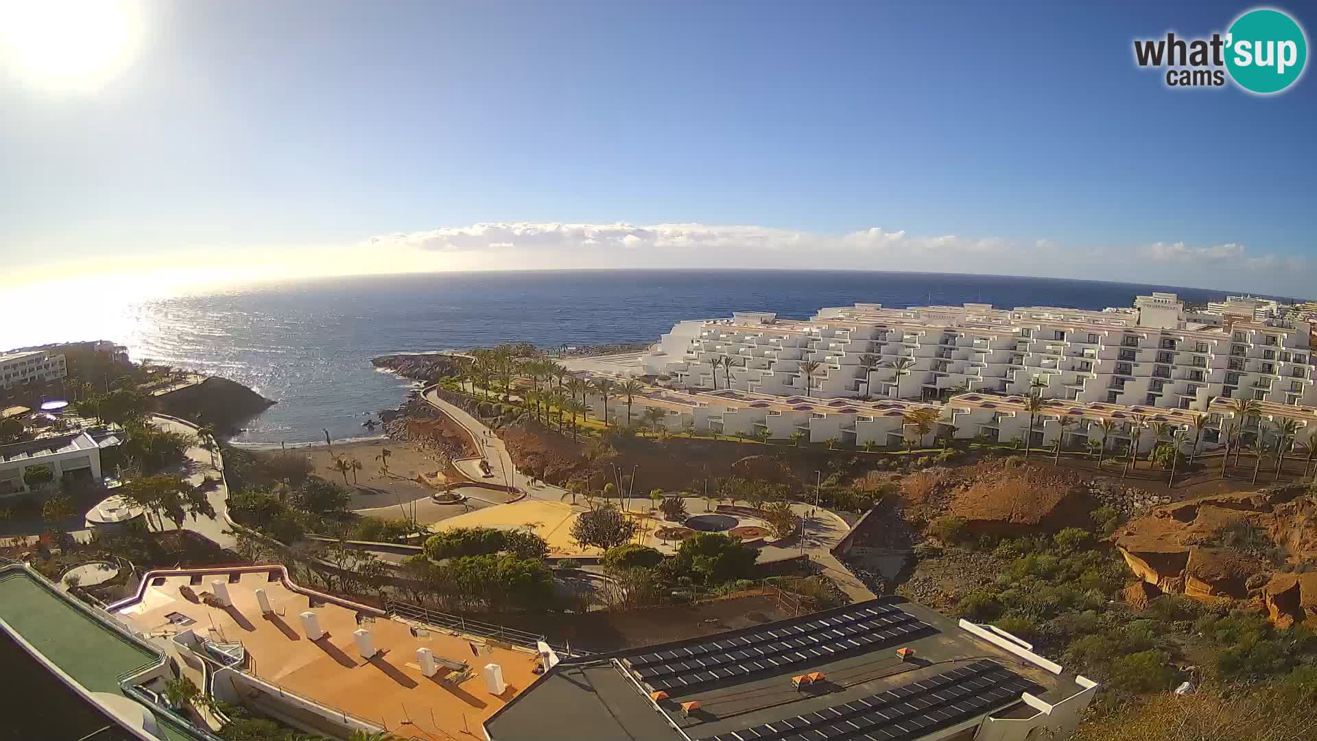 Spletna kamera v živo Las Galgas plaža – Playa Paraiso – otok La Gomera – Costa Adeje – Tenerife