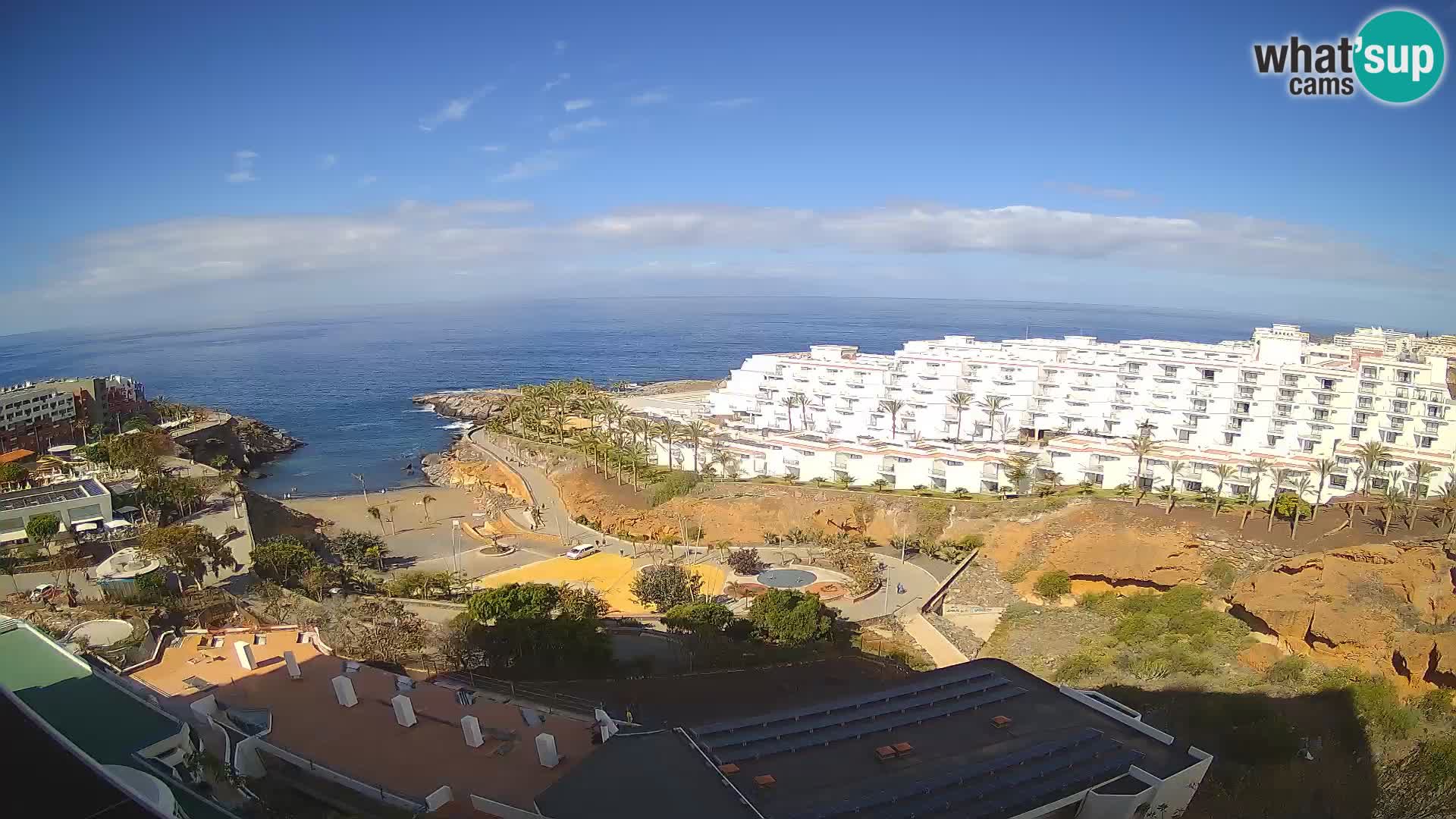Live webcam Playa de Las Galgas – Playa Paraiso – La Gomera island – Adeje – Tenerife