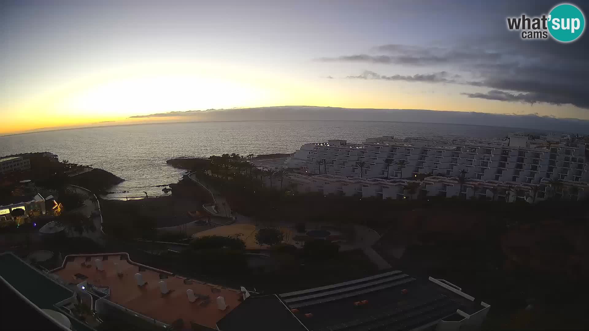 Live webcam Playa de Las Galgas – Playa Paraiso – La Gomera island – Adeje – Tenerife