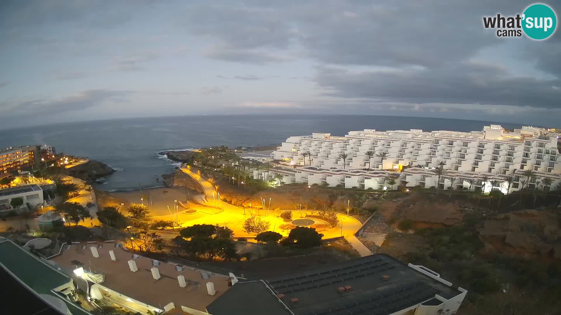 Live webcam Playa de Las Galgas – Playa Paraiso – La Gomera island – Adeje – Tenerife