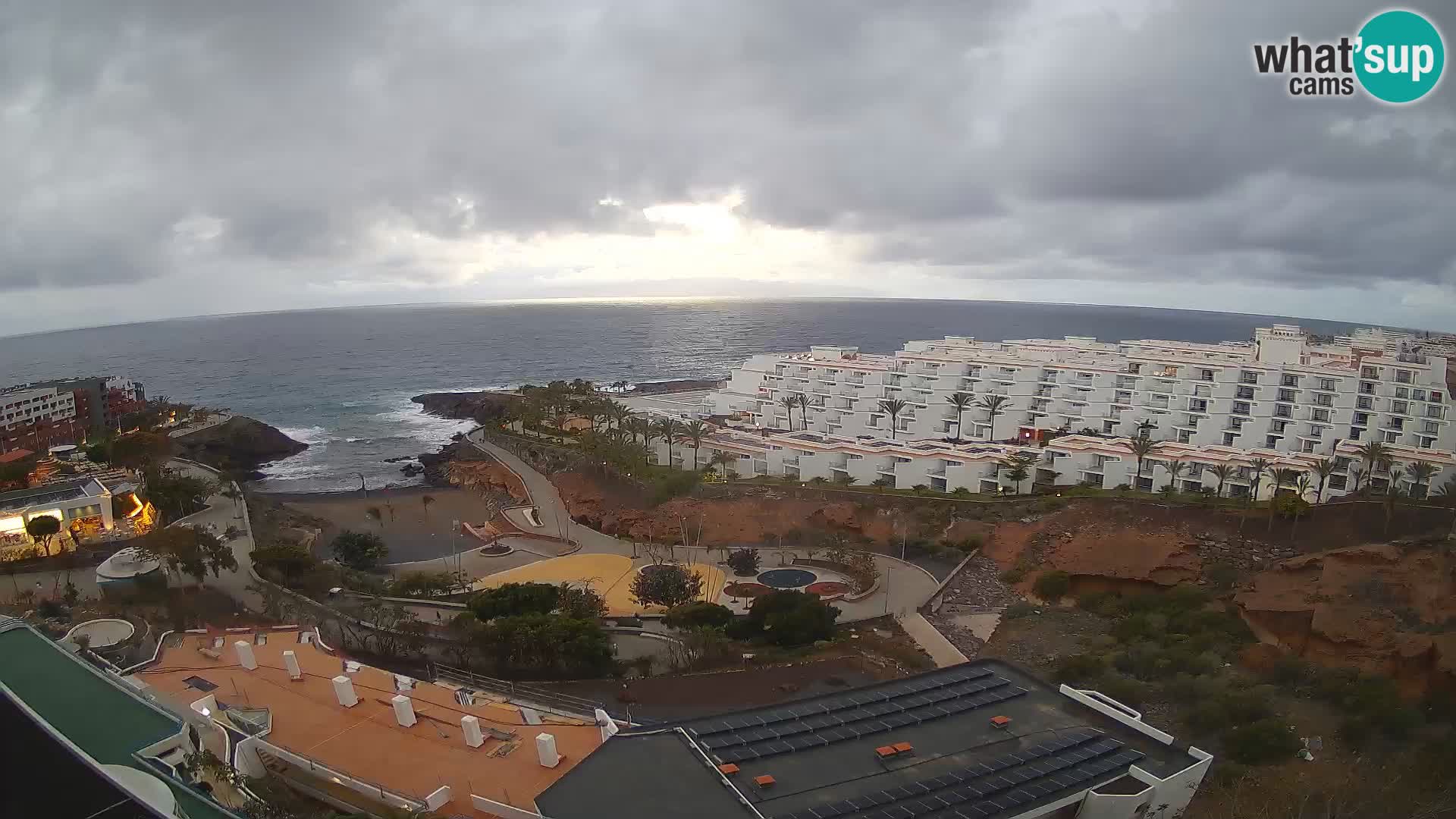 Live webcam Playa de Las Galgas – Playa Paraiso – La Gomera island – Adeje – Tenerife