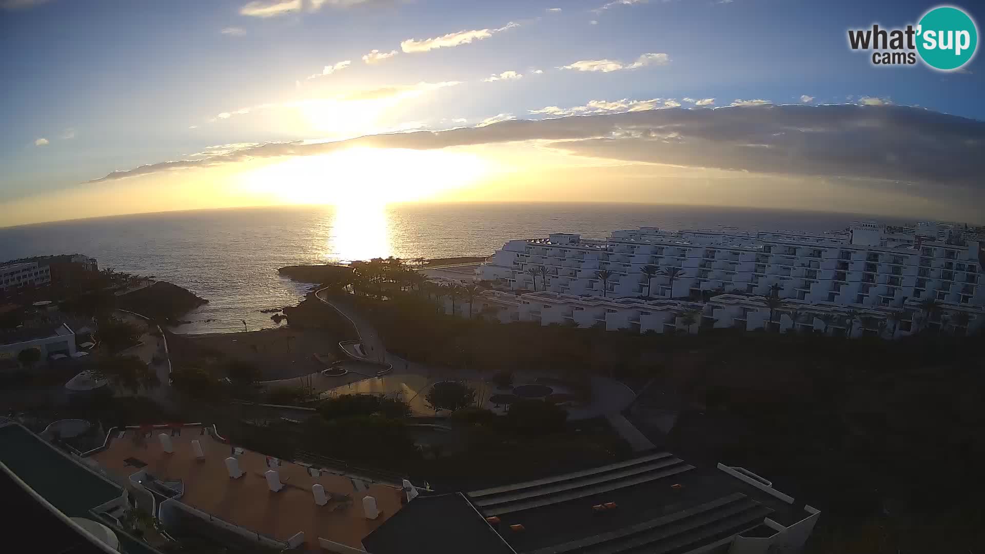 Live webcam Playa de Las Galgas – Playa Paraiso – La Gomera island – Adeje – Tenerife