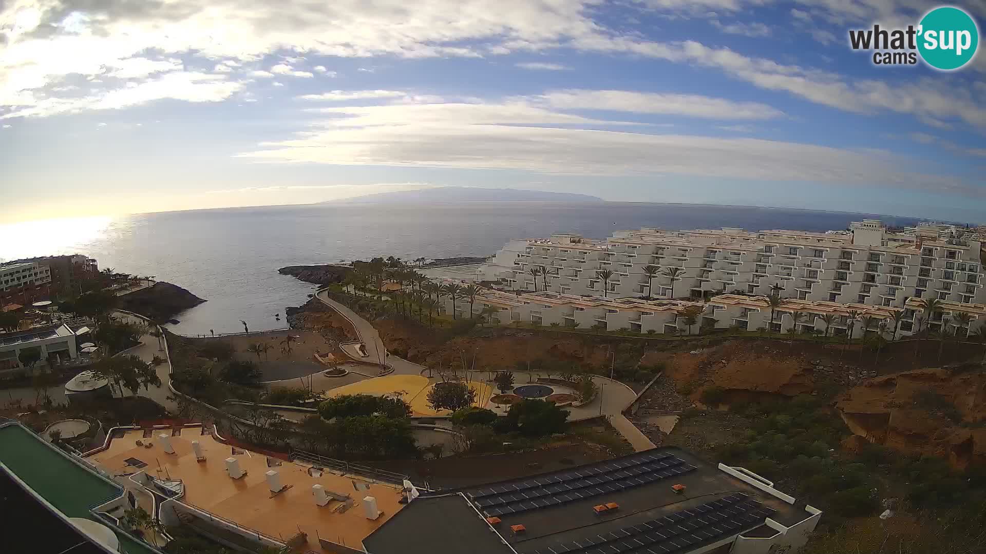 Live webcam Playa de Las Galgas – Playa Paraiso – La Gomera island – Adeje – Tenerife