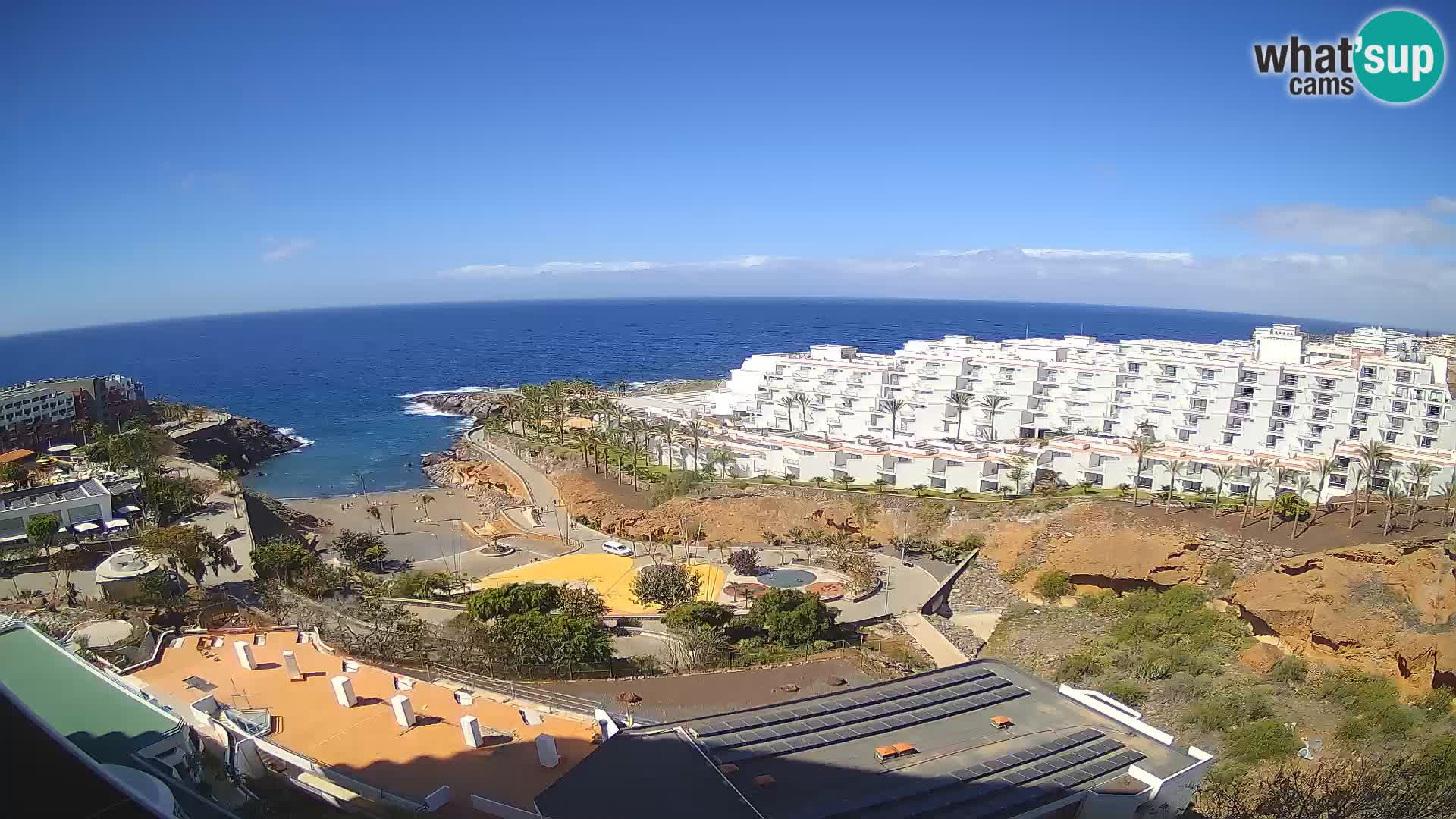 Live webcam Playa de Las Galgas – Playa Paraiso – La Gomera island – Adeje – Tenerife
