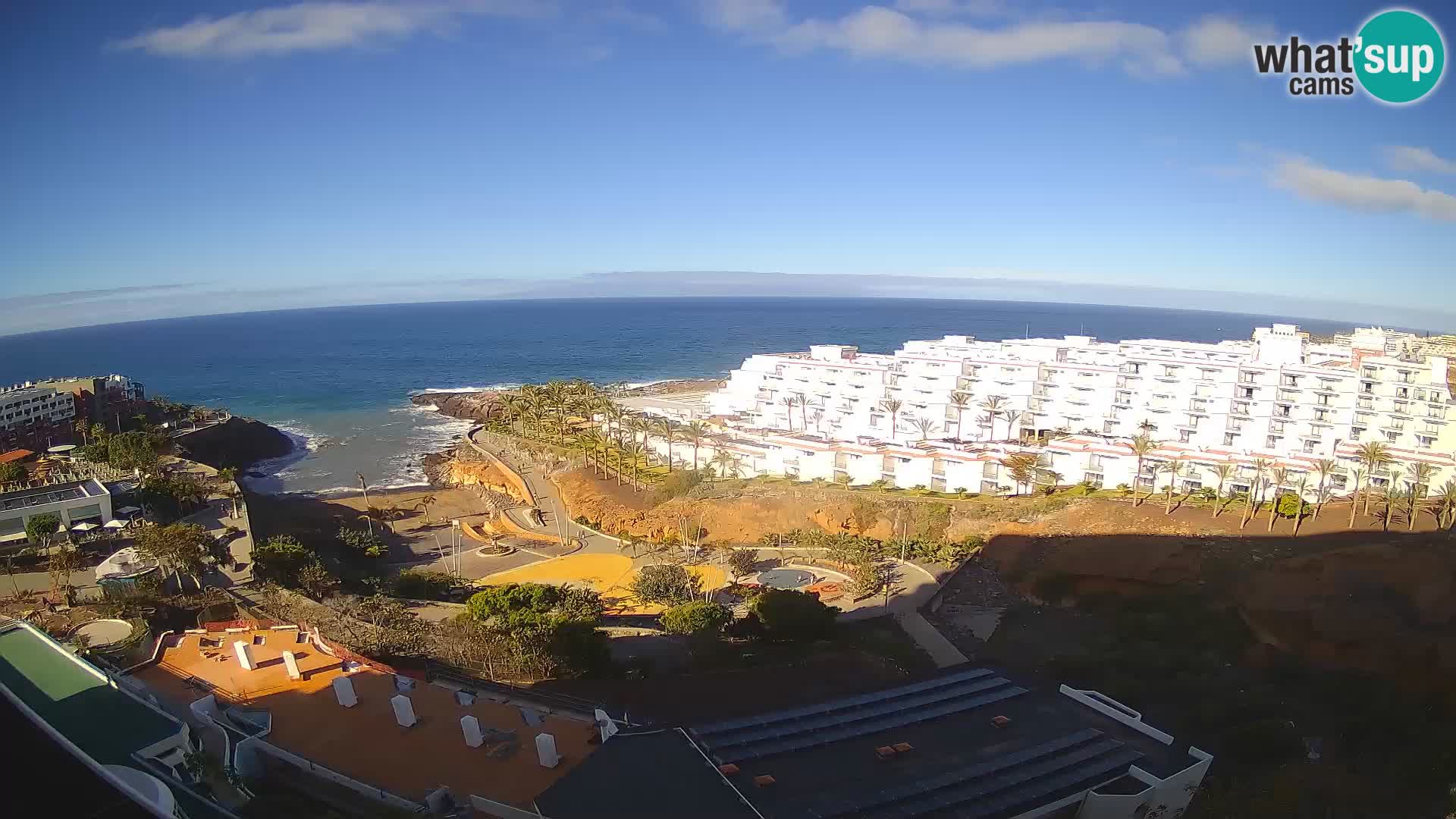 Live webcam Playa de Las Galgas – Playa Paraiso – La Gomera island – Adeje – Tenerife