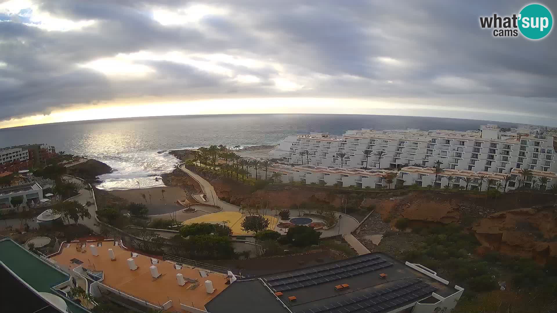 Live webcam Playa de Las Galgas – Playa Paraiso – La Gomera island – Adeje – Tenerife