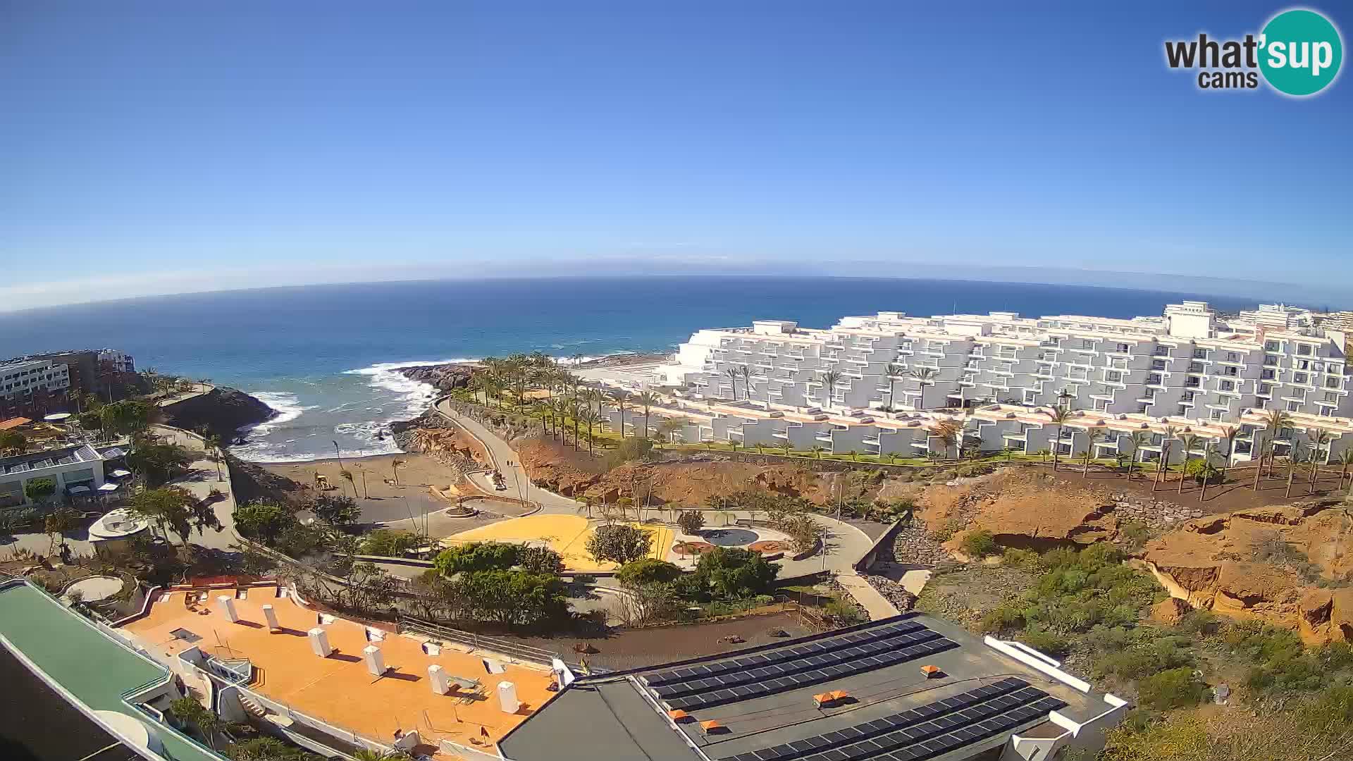 Live webcam Playa de Las Galgas – Playa Paraiso – La Gomera island – Adeje – Tenerife
