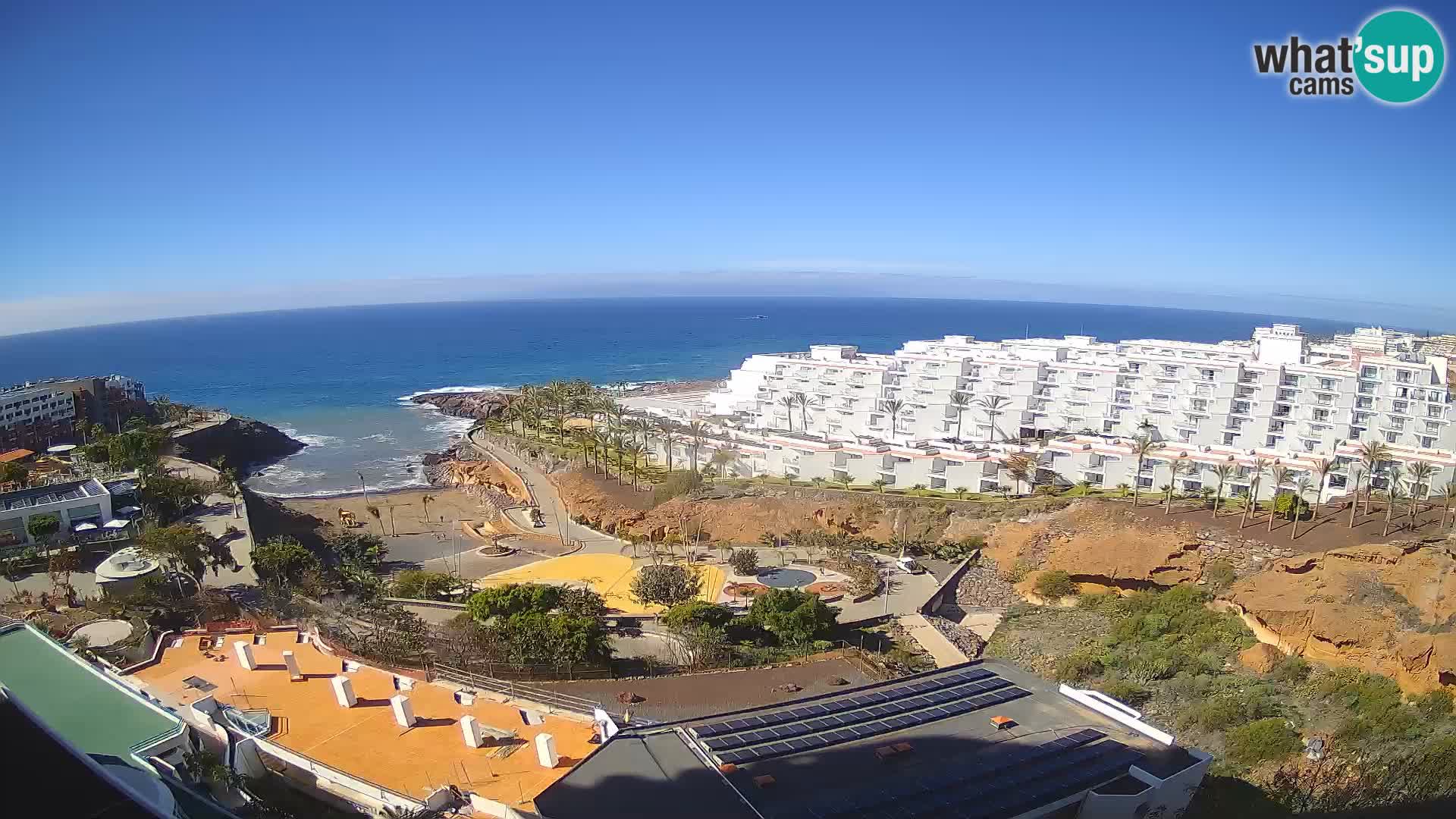 Live webcam Playa de Las Galgas – Playa Paraiso – La Gomera island – Adeje – Tenerife