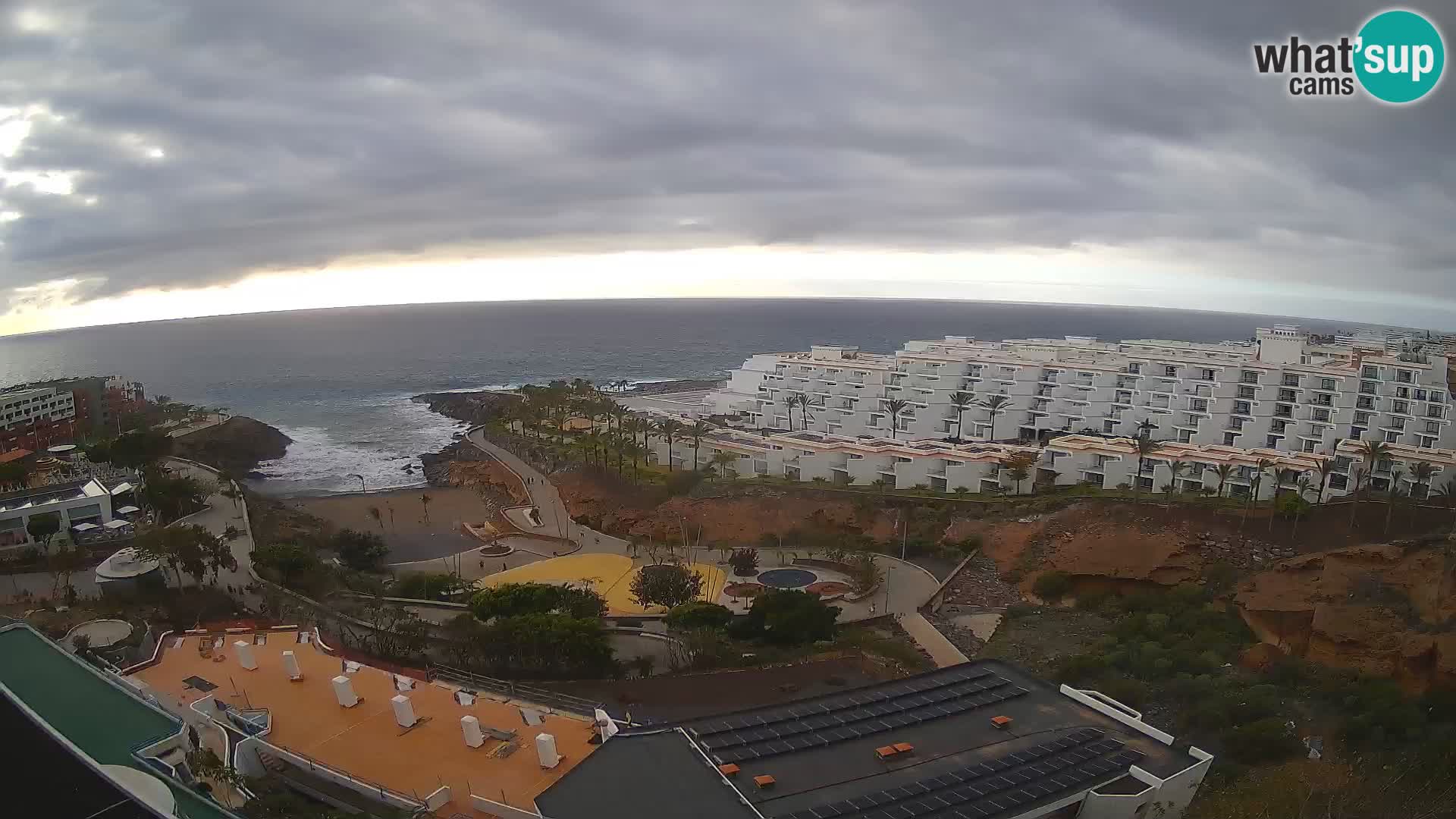 Spletna kamera v živo Las Galgas plaža – Playa Paraiso – otok La Gomera – Costa Adeje – Tenerife