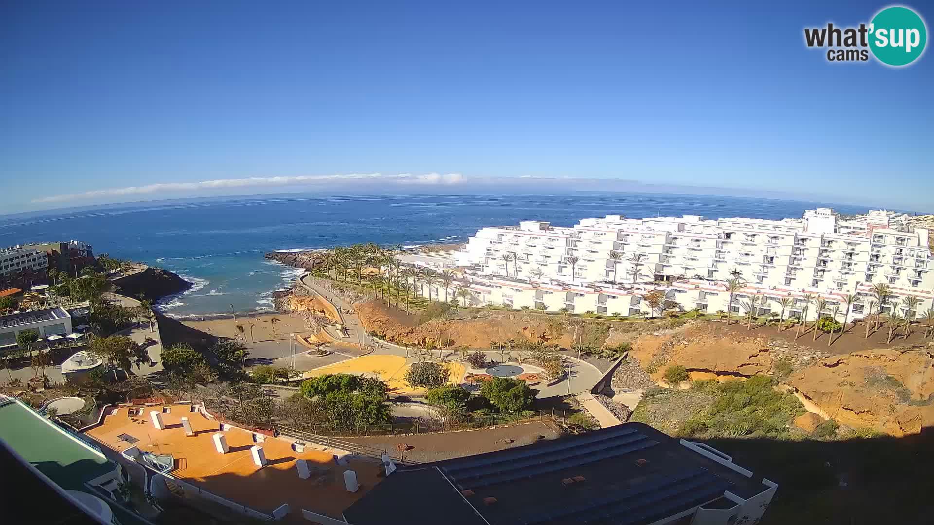 Live-Webcam Las Galgas Strand – Playa Paraiso – Insel La Gomera – Costa Adeje – Teneriffa