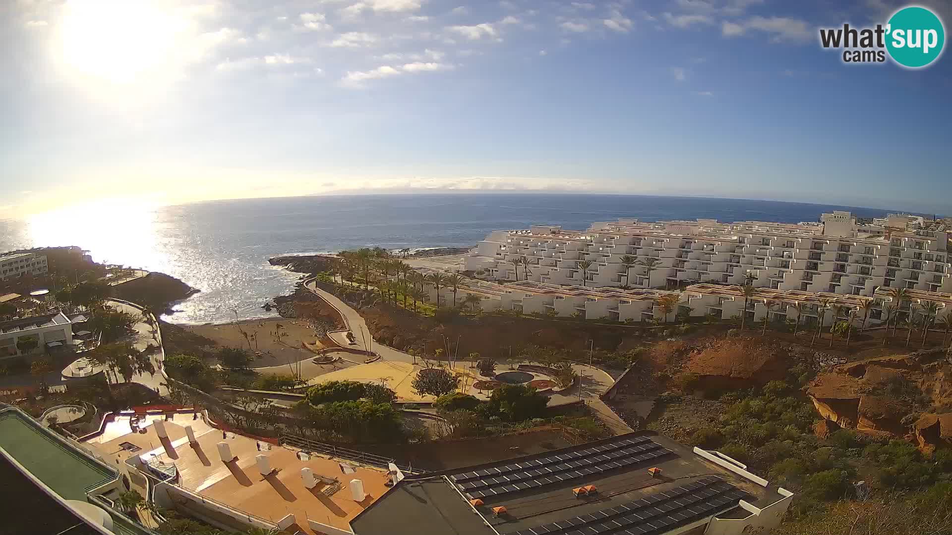 Live webcam Playa de Las Galgas – Playa Paraiso – La Gomera island – Adeje – Tenerife