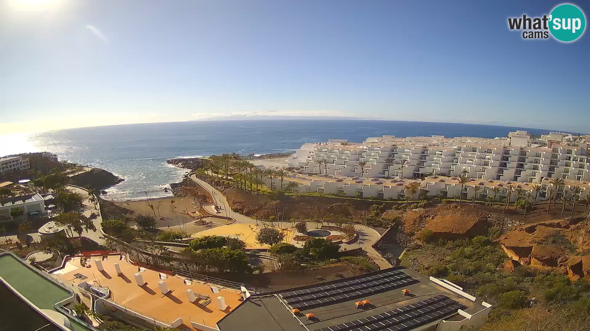 Web kamera uživo Playa de Las Galgas – Playa Paraiso – otok La Gomera – Costa Adeje – Tenerife