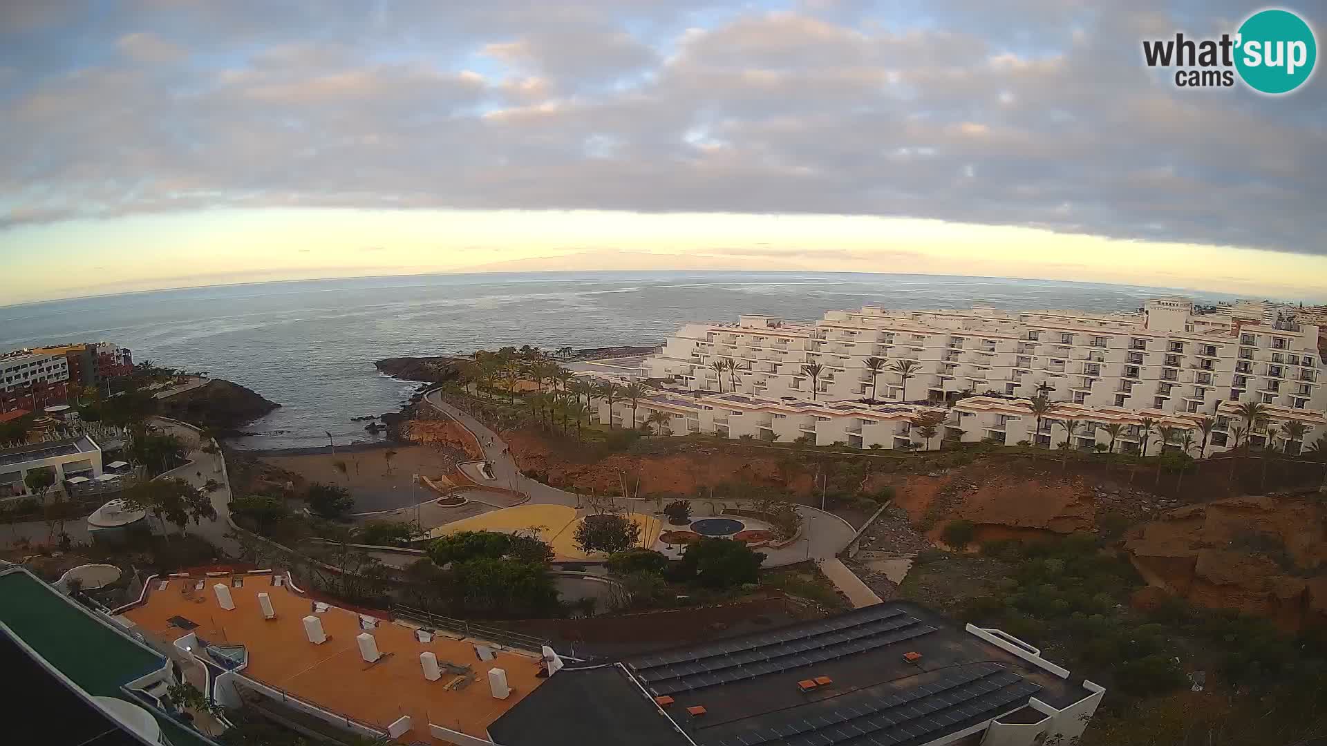 Live webcam Playa de Las Galgas – Playa Paraiso – La Gomera island – Adeje – Tenerife