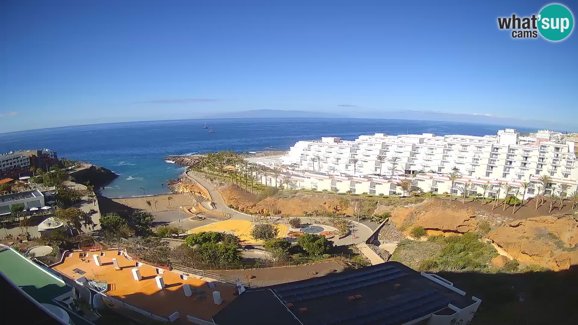 Webcam en direct Playa de Las Galgas – Playa Paraiso – île de La Gomera – Costa Adeje – Tenerife