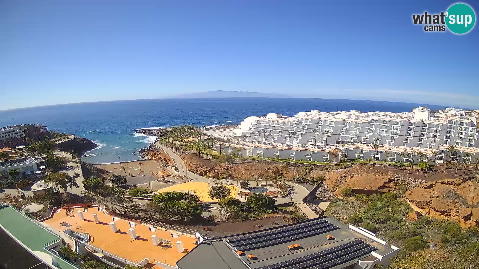 Webcam en vivo Playa de Las Galgas – Playa Paraíso – Isla de La Gomera – Costa Adeje – Tenerife