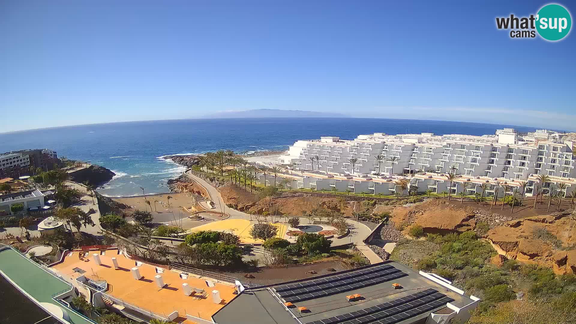 Webcam en vivo Playa de Las Galgas – Playa Paraíso – Isla de La Gomera – Costa Adeje – Tenerife