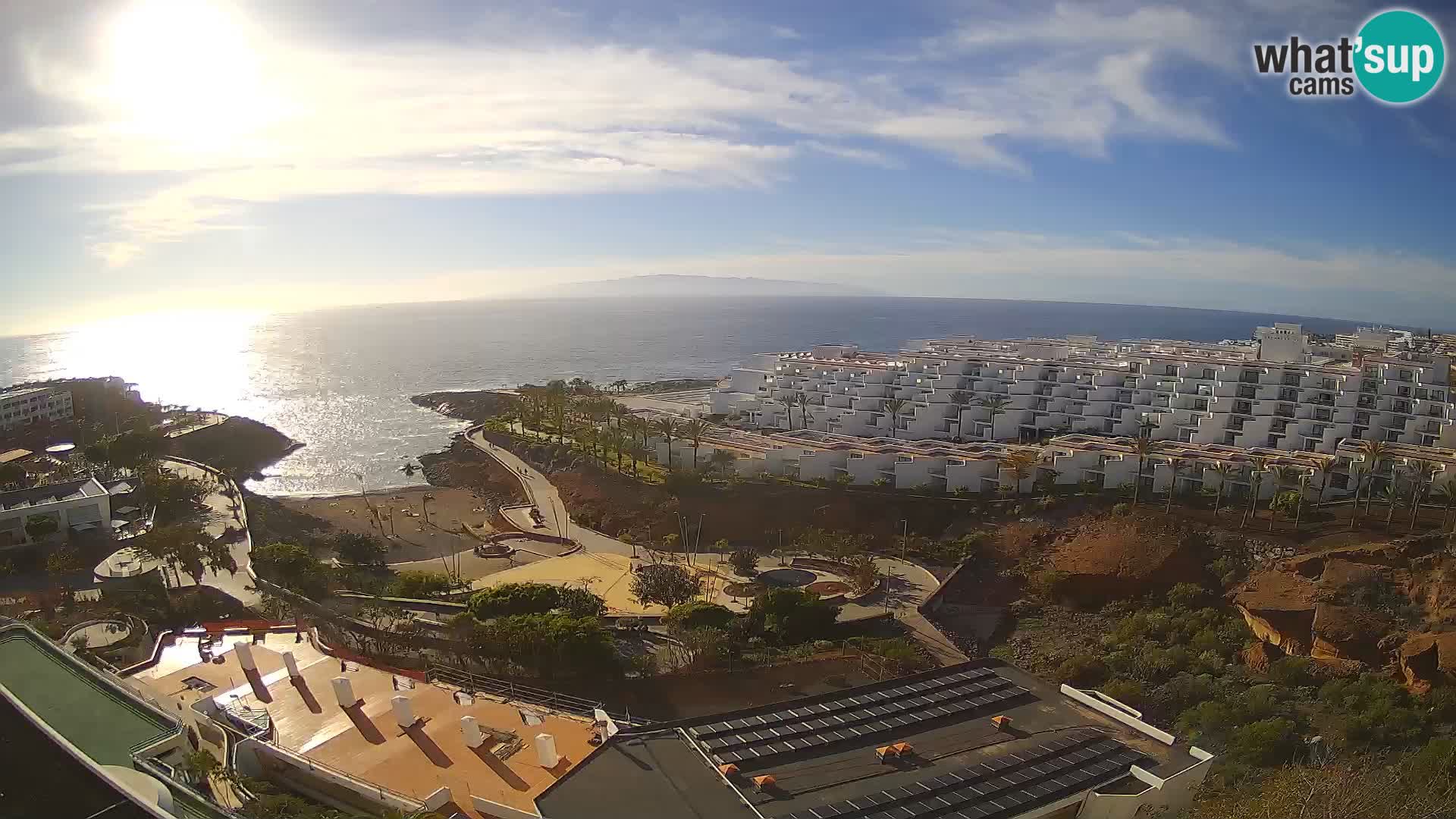 Live webcam Playa de Las Galgas – Playa Paraiso – La Gomera island – Adeje – Tenerife