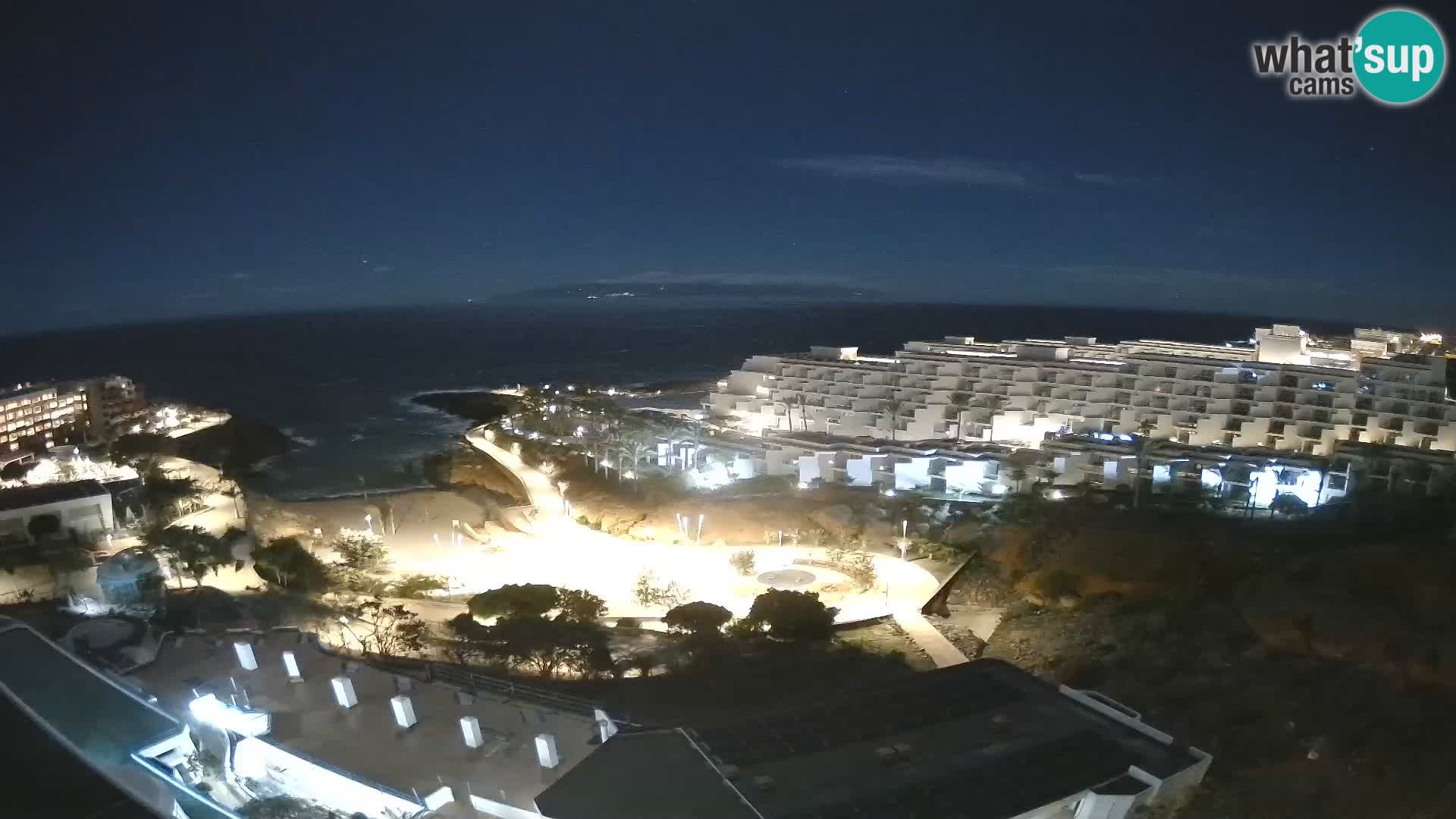 Live webcam Playa de Las Galgas – Playa Paraiso – La Gomera island – Adeje – Tenerife