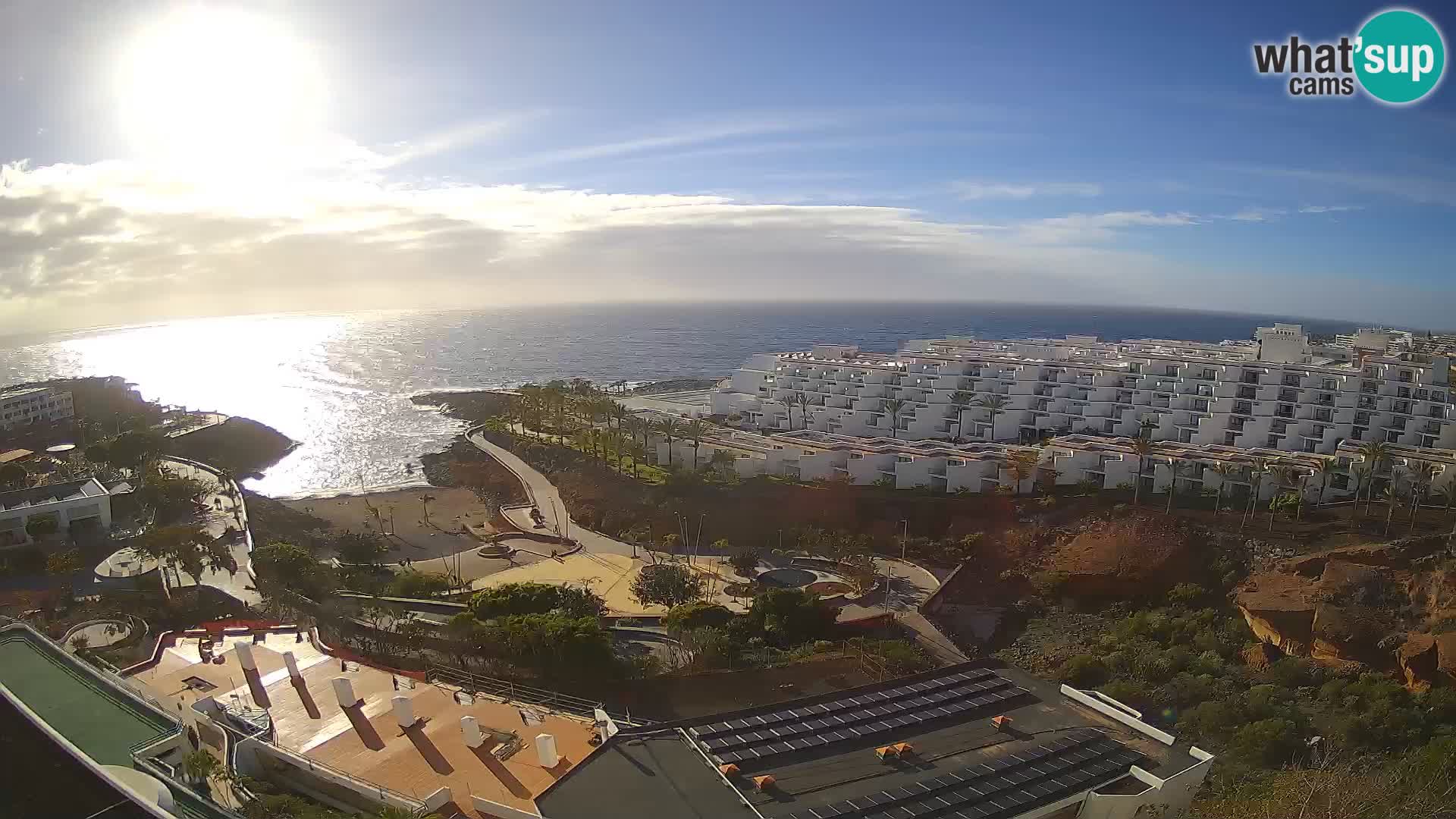 Live webcam Playa de Las Galgas – Playa Paraiso – La Gomera island – Adeje – Tenerife