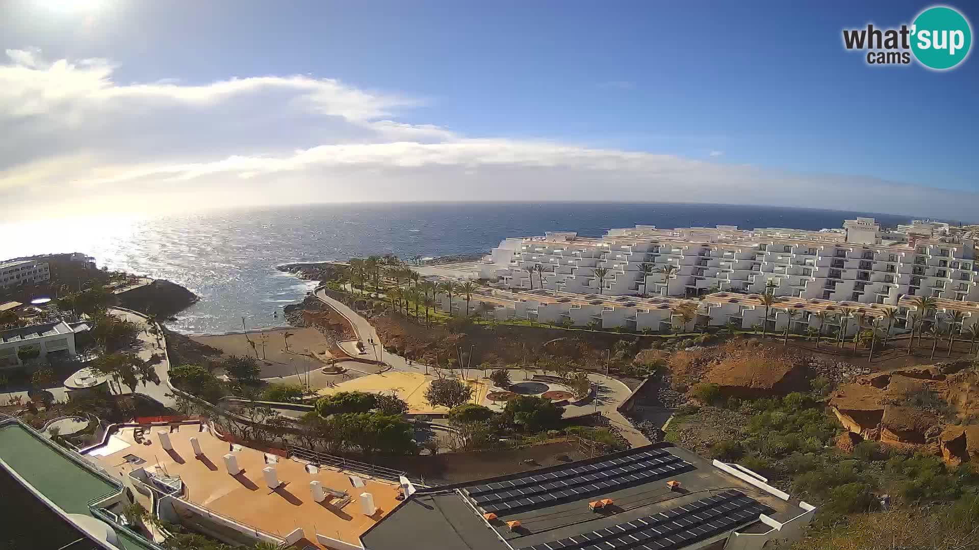 Spletna kamera v živo Las Galgas plaža – Playa Paraiso – otok La Gomera – Costa Adeje – Tenerife