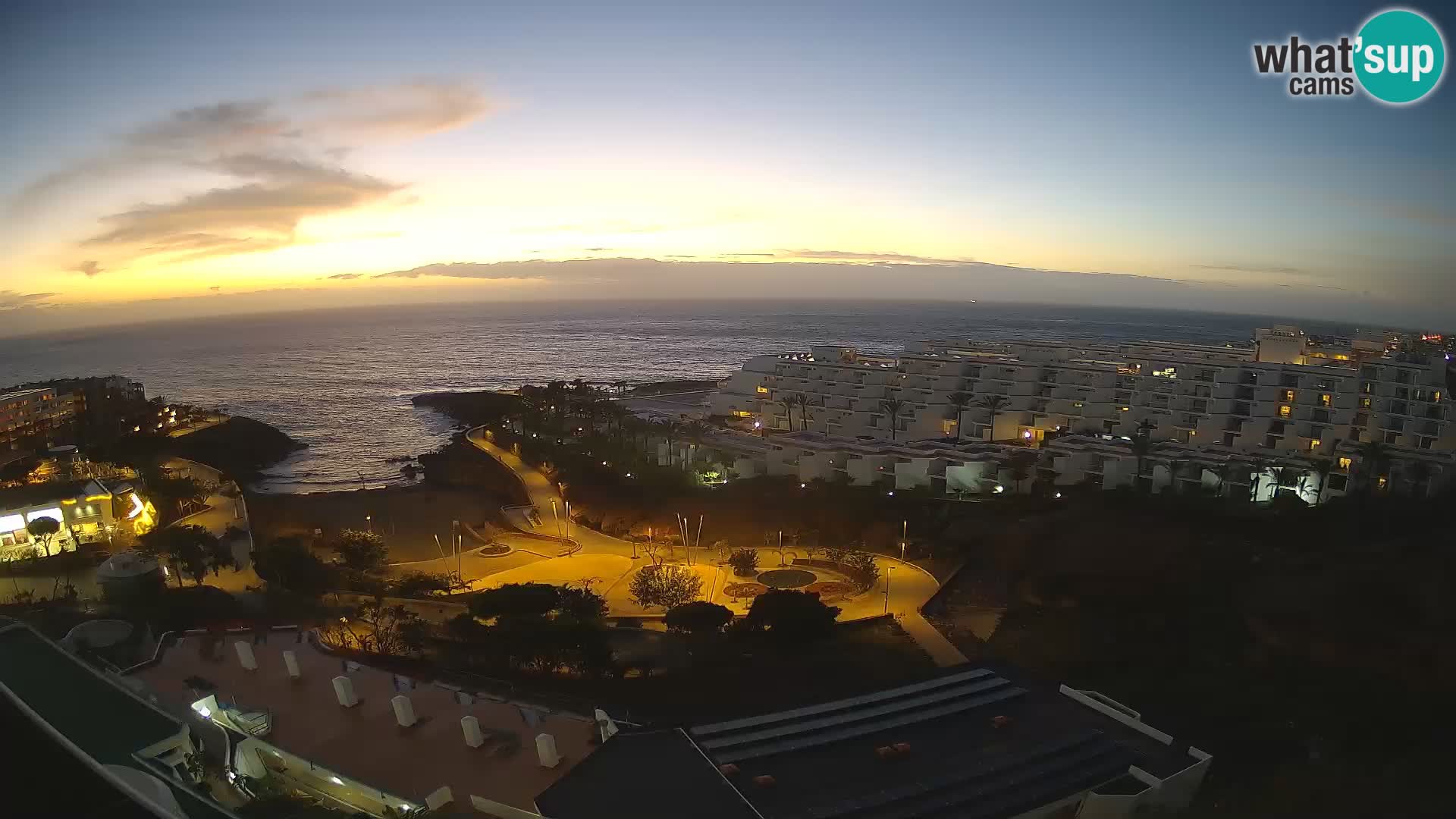 Live webcam Playa de Las Galgas – Playa Paraiso – La Gomera island – Adeje – Tenerife
