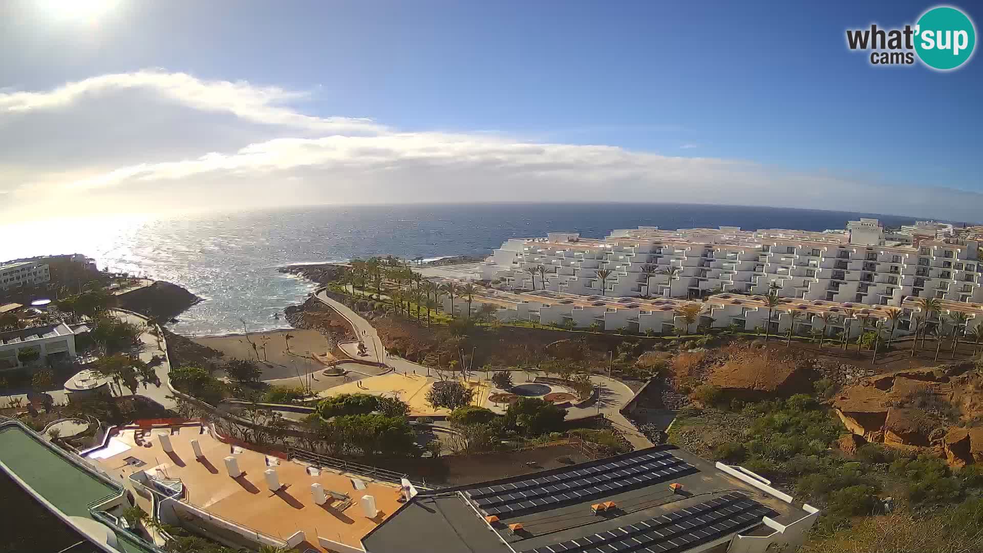 Live webcam Playa de Las Galgas – Playa Paraiso – La Gomera island – Adeje – Tenerife
