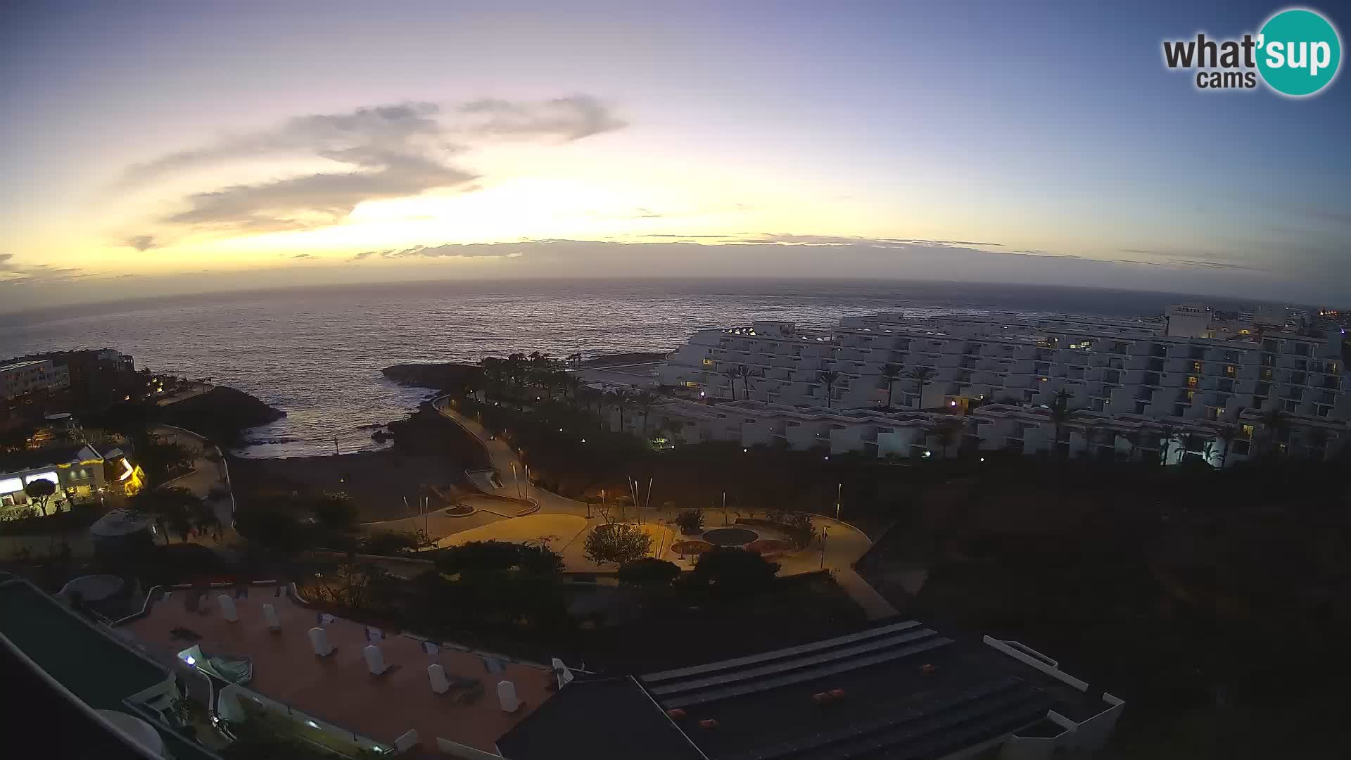 Live webcam Playa de Las Galgas – Playa Paraiso – La Gomera island – Adeje – Tenerife