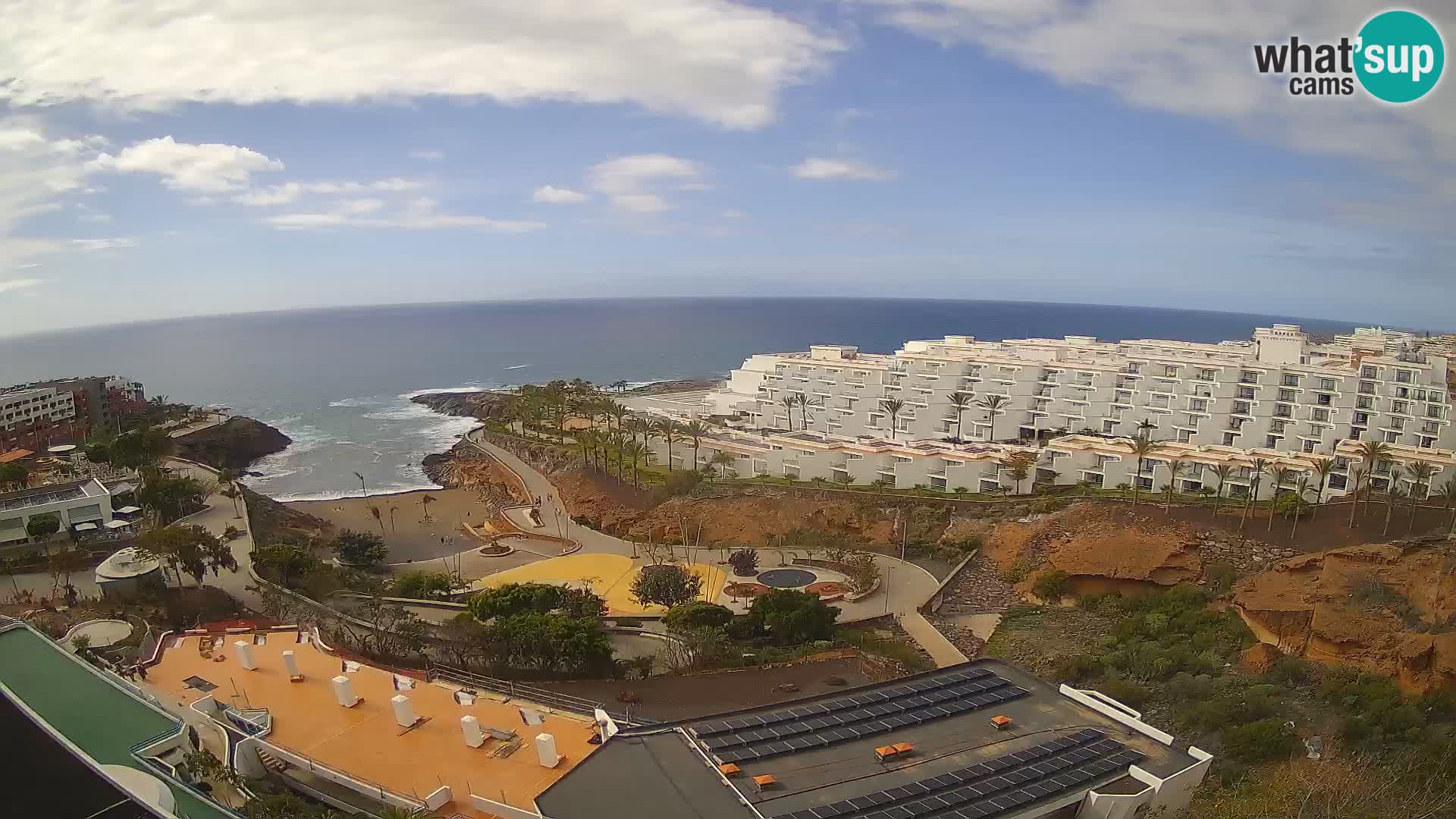 Spletna kamera v živo Las Galgas plaža – Playa Paraiso – otok La Gomera – Costa Adeje – Tenerife